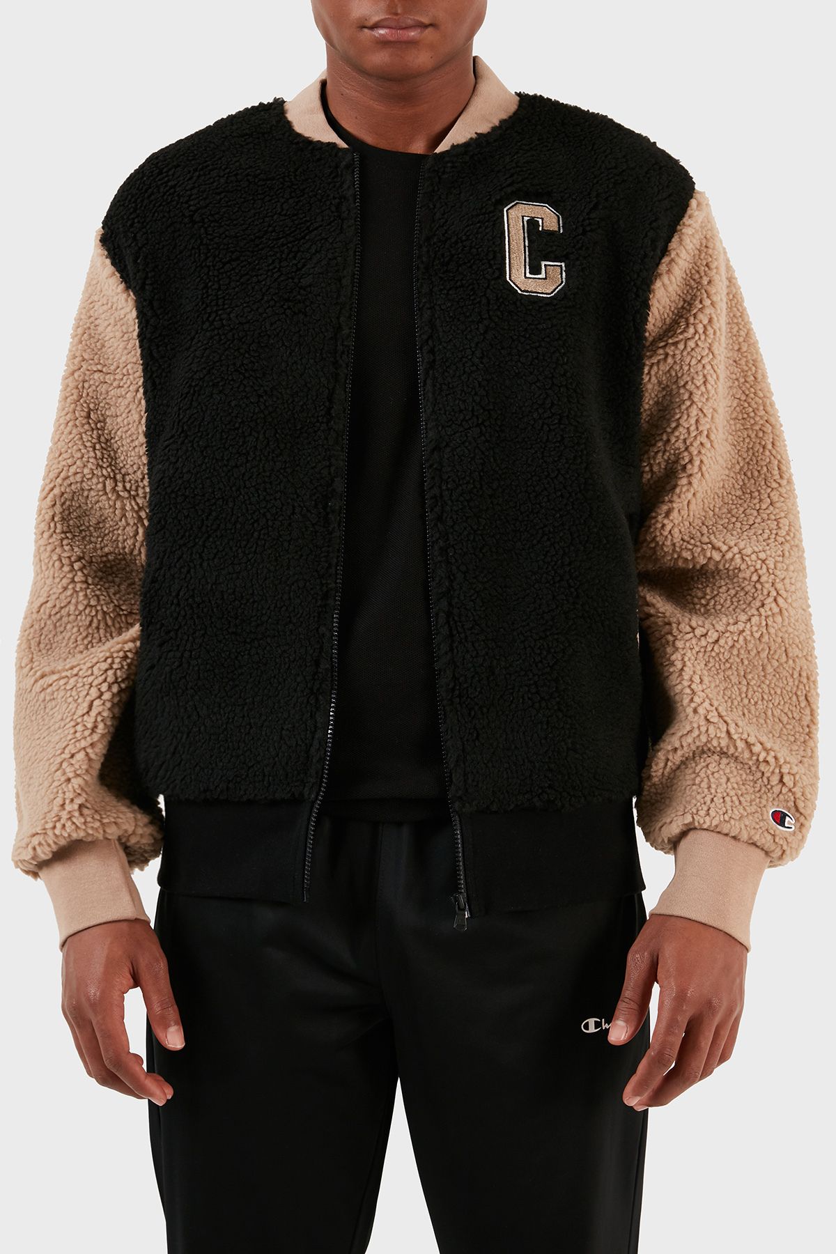 Champion color block jacket best sale