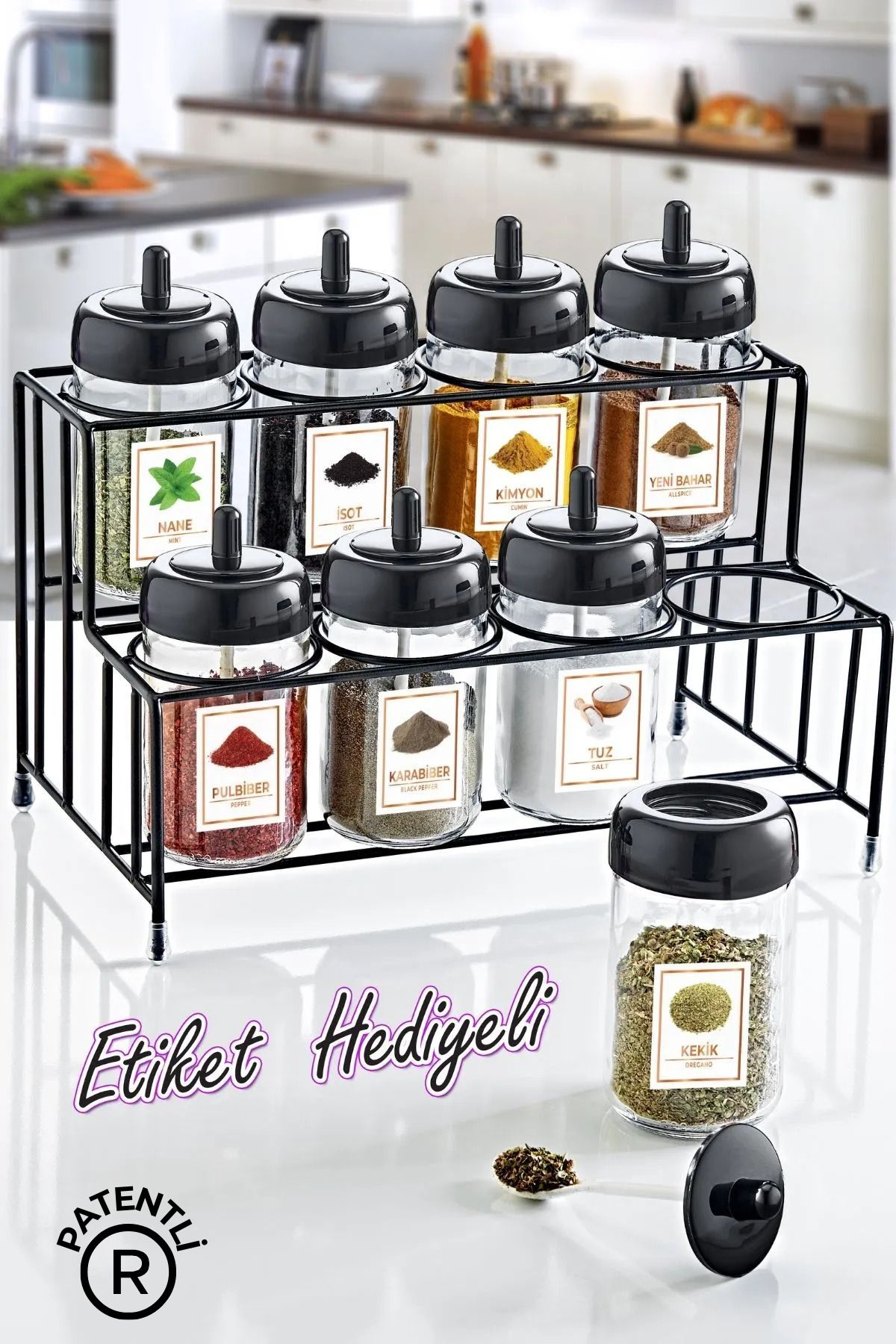 Glass spice hot sale jars