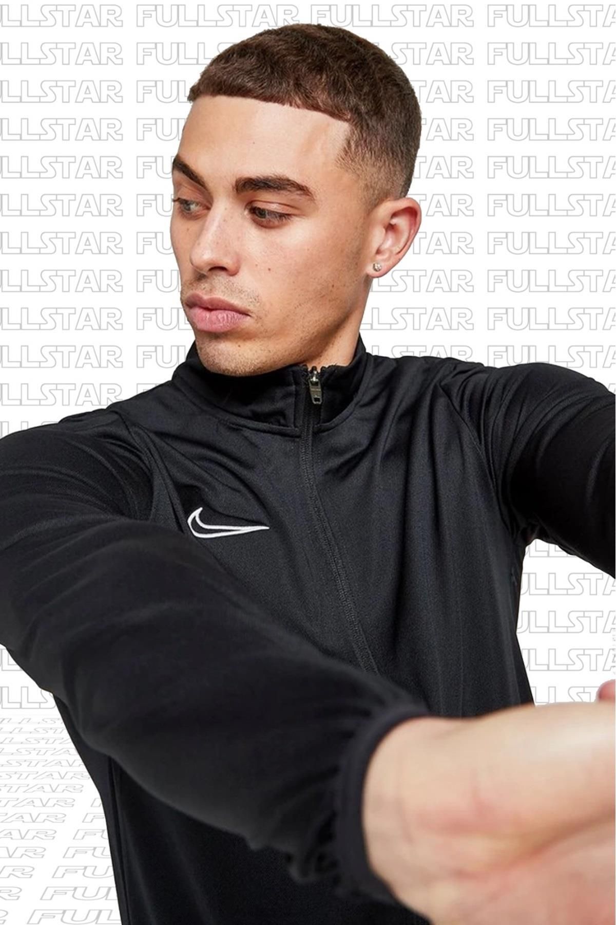 Black nike deals academy tracksuit