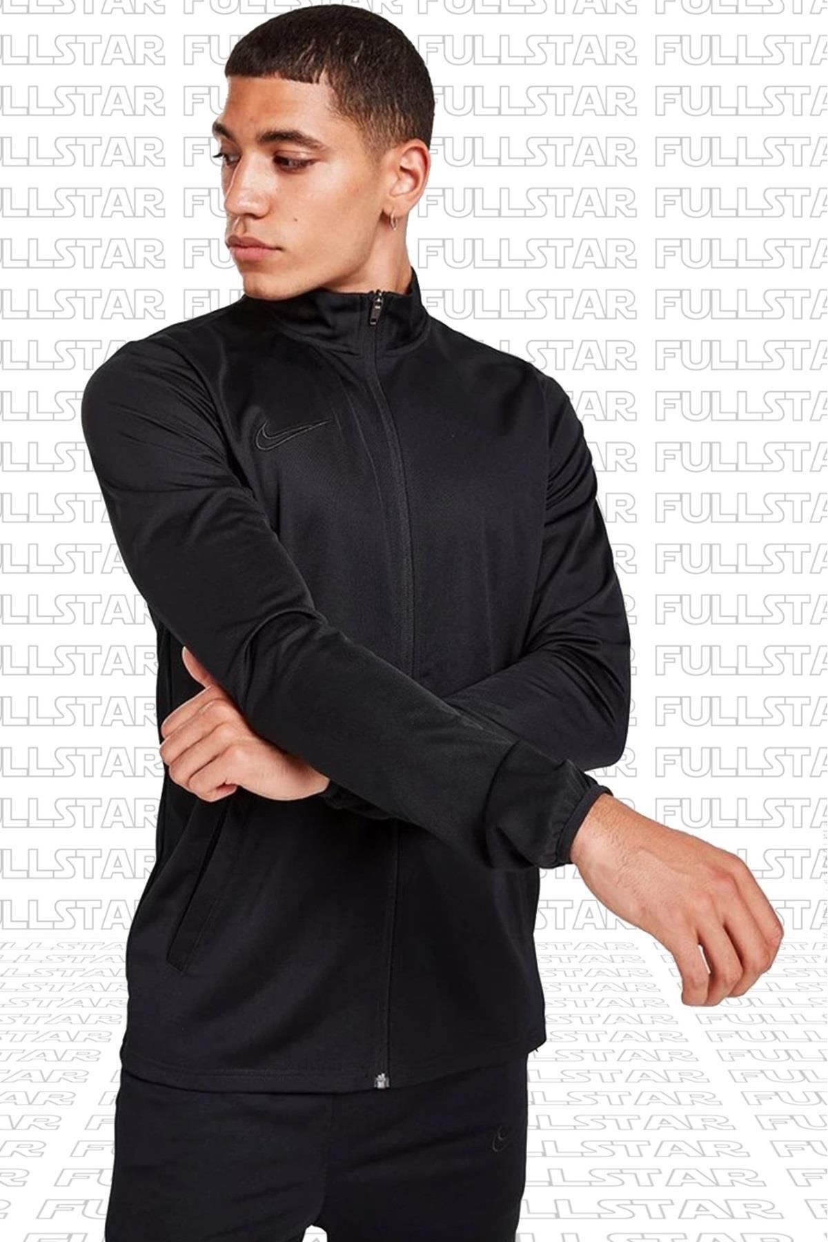 Nike academy tracksuit sales black and grey