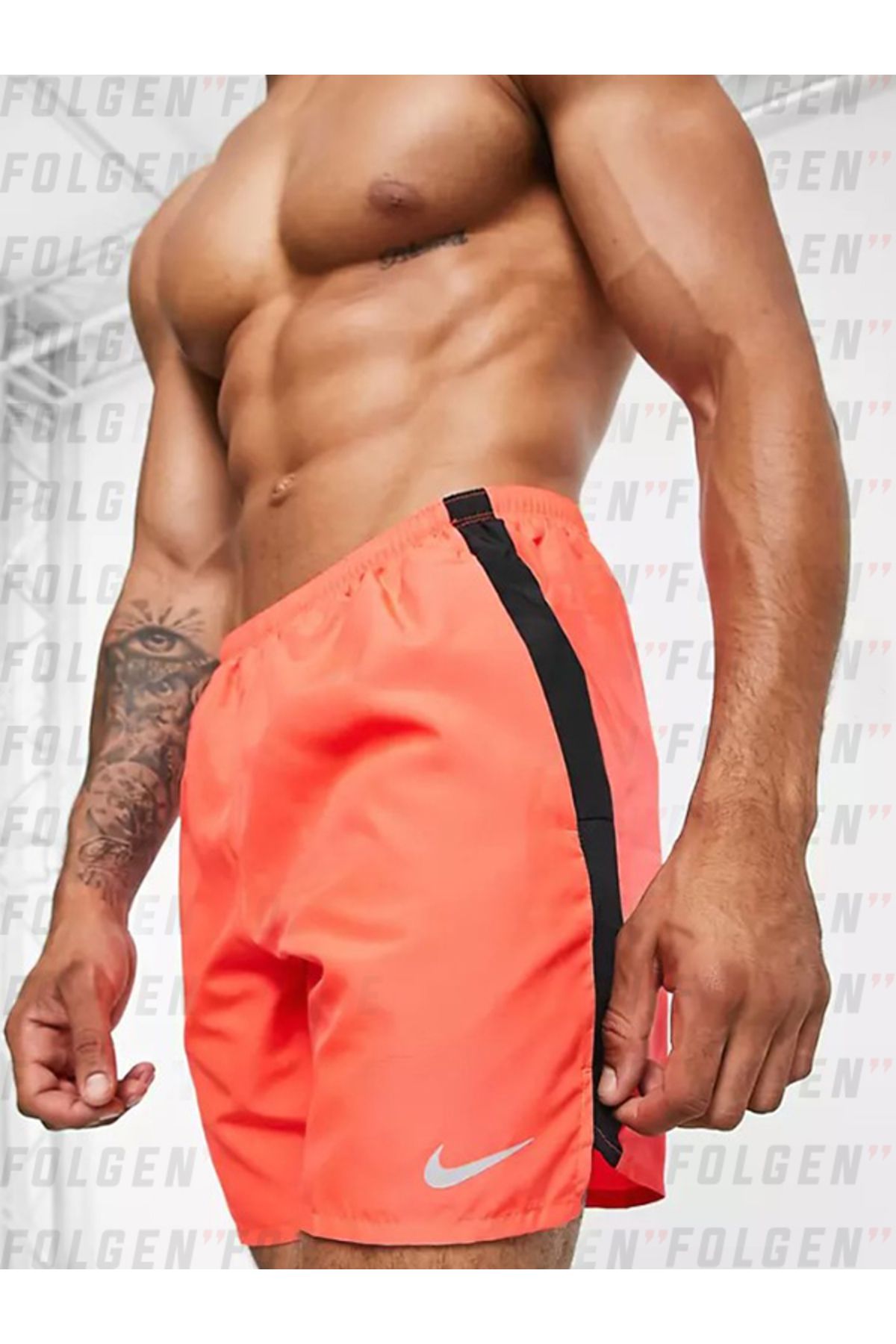 Nike Challenger Dri Fit 7 Inch Shorts In Red Red Men s Running