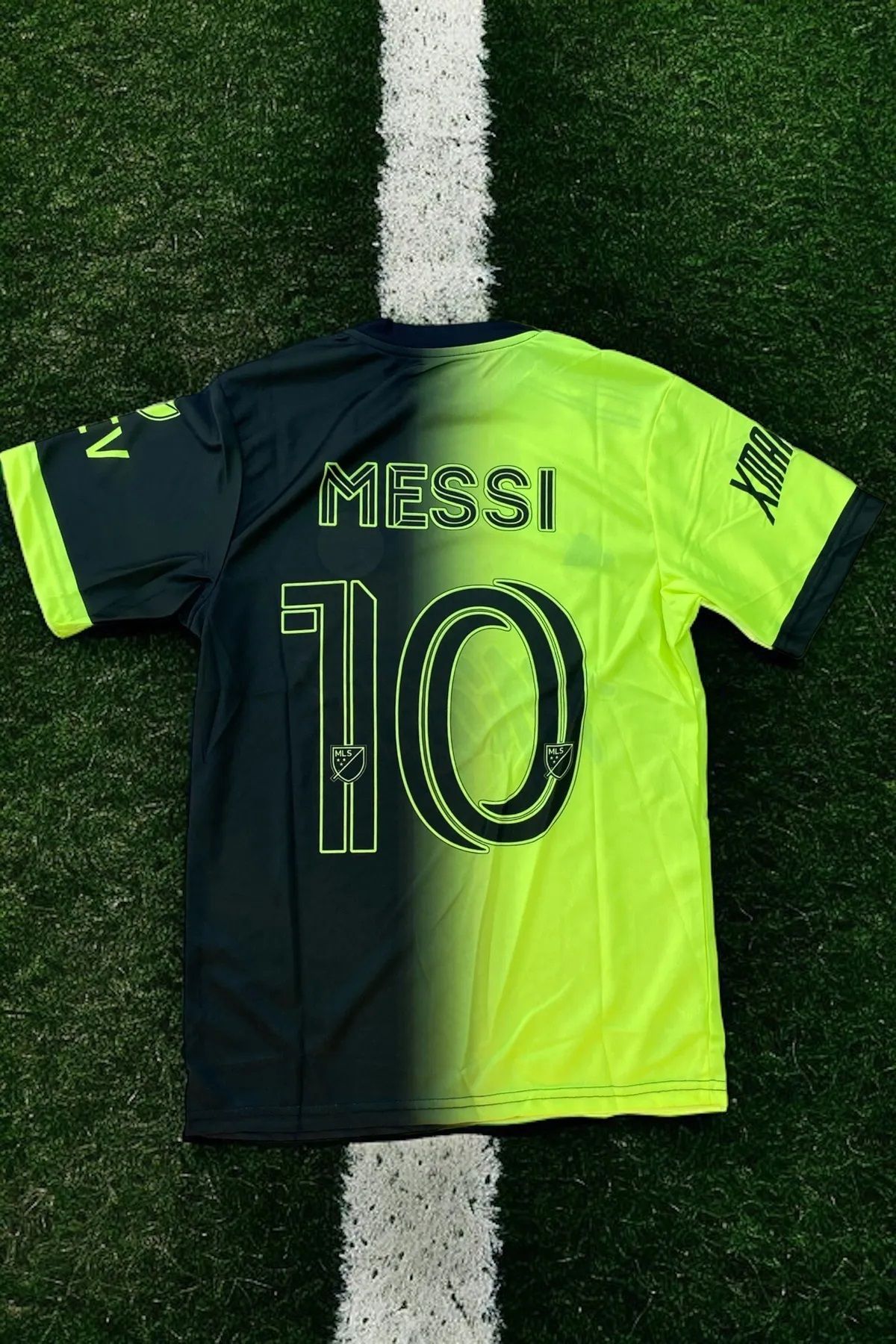Green football shirt discount