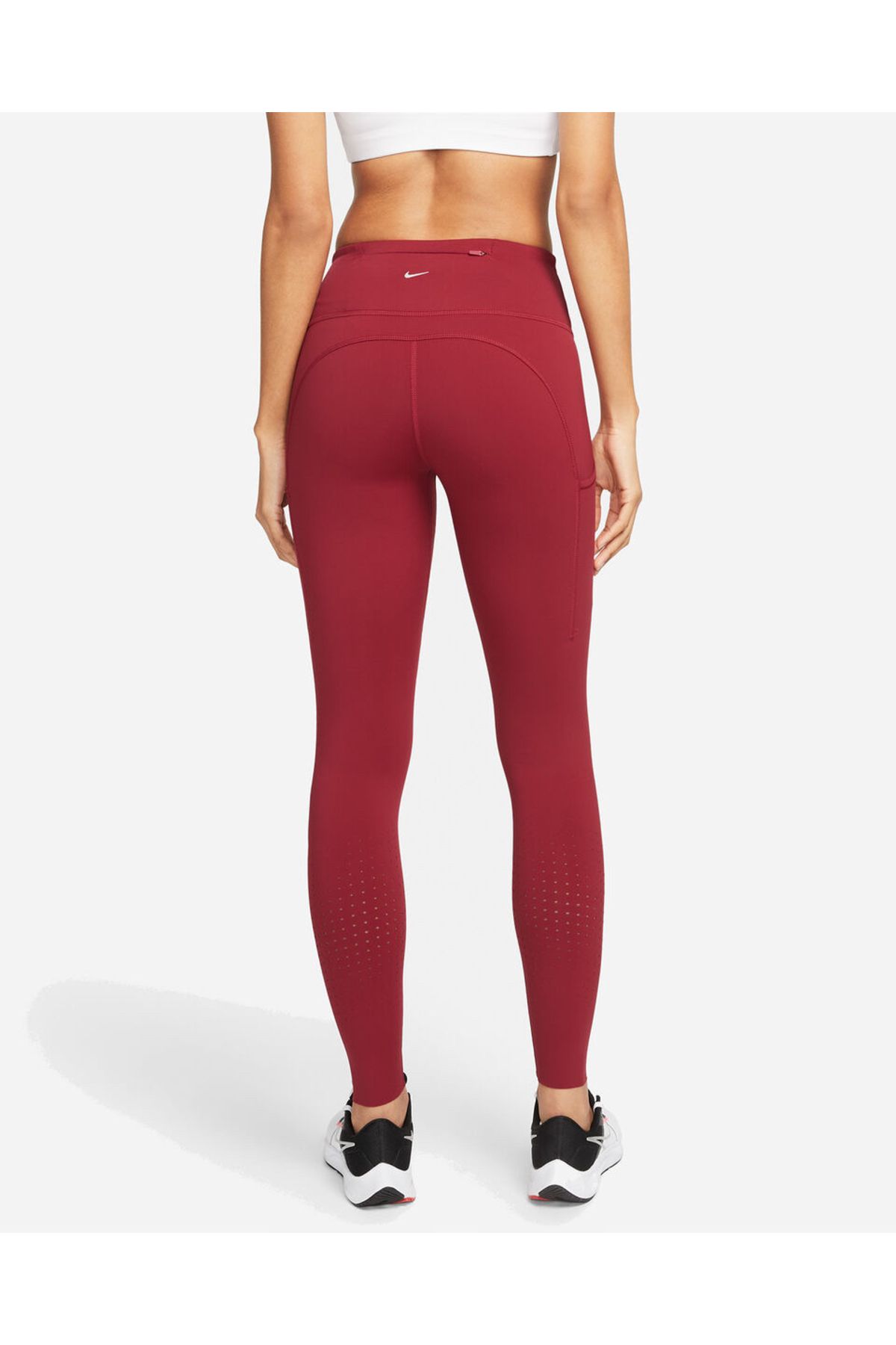 Nike tights burgundy hot sale