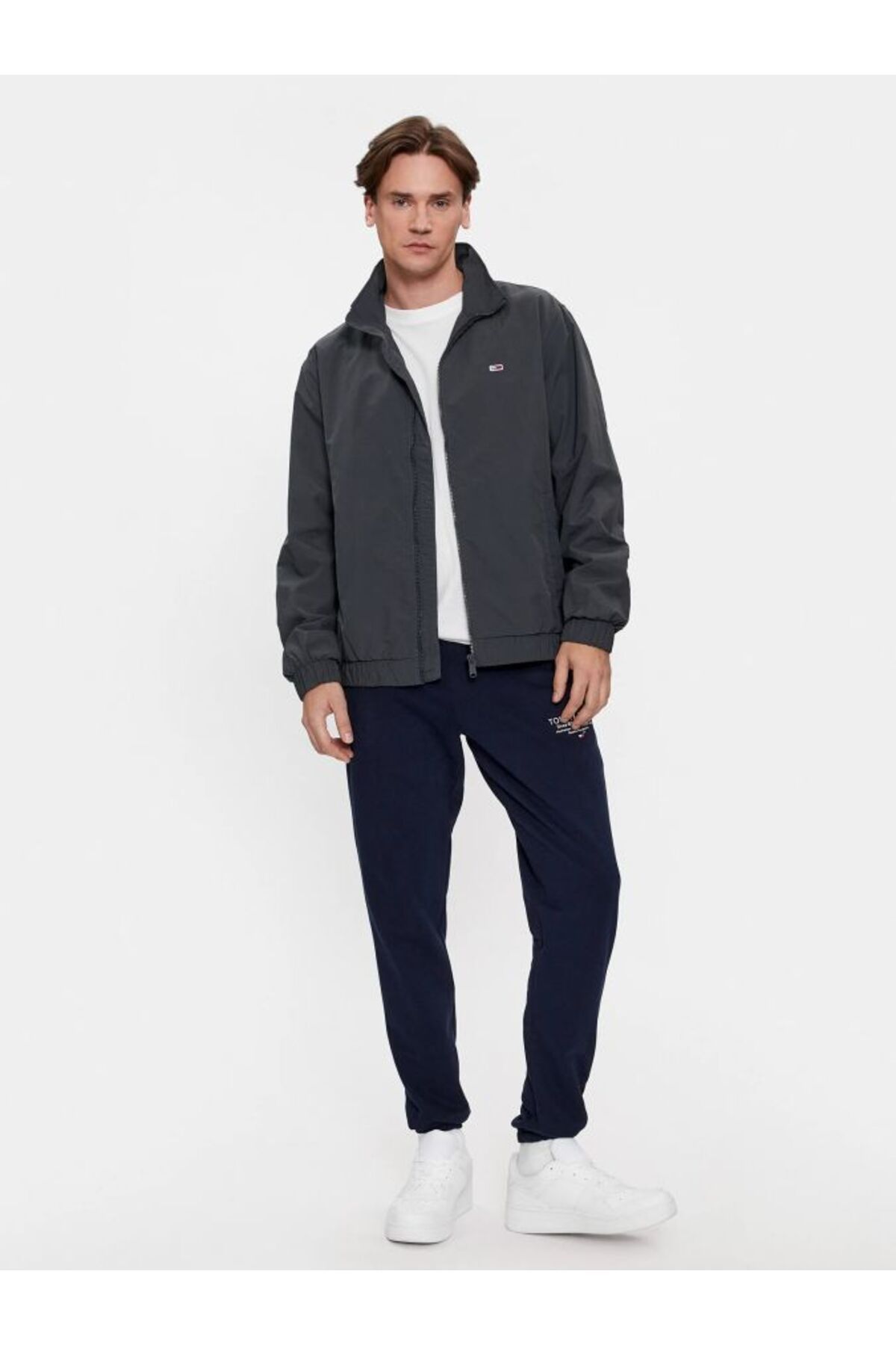 Gray tommy on sale hilfiger jacket