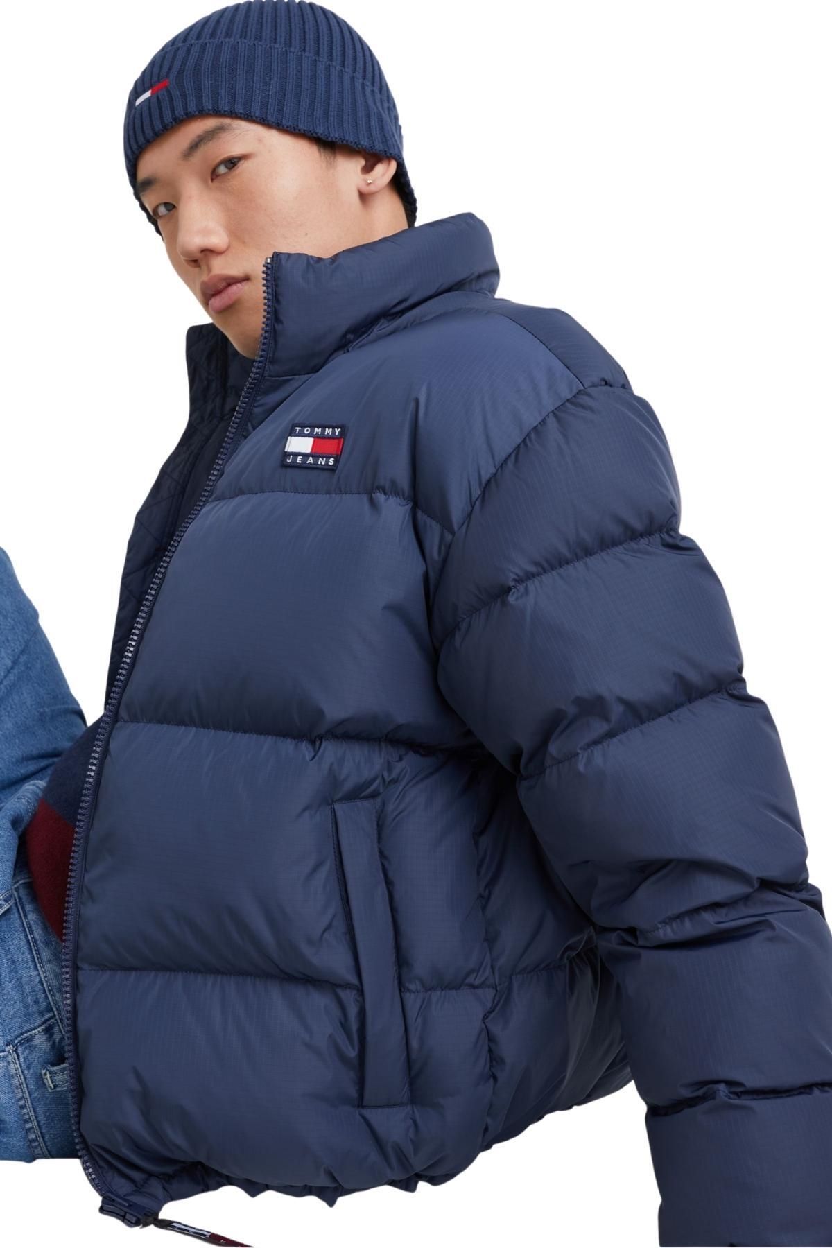 Tommy hilfiger navy blue discount winter jacket