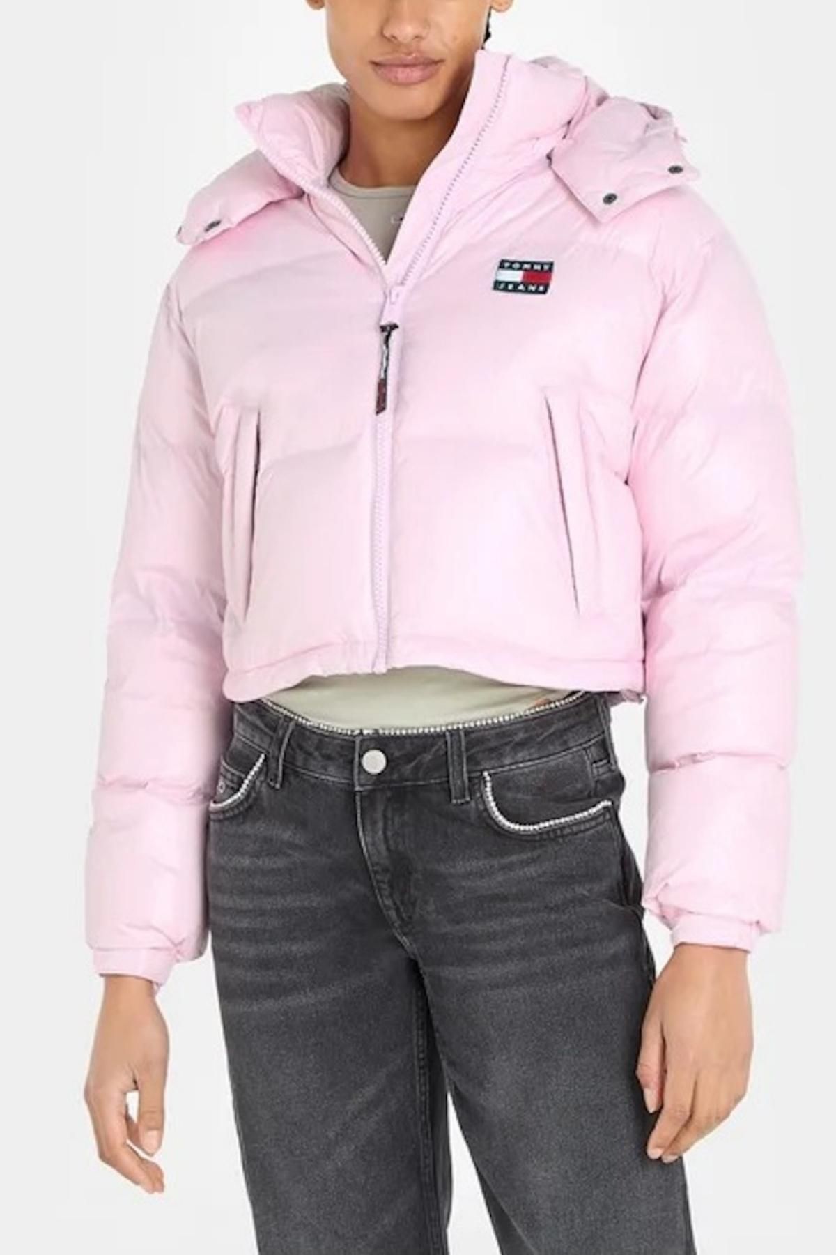 Pink tommy store hilfiger windbreaker