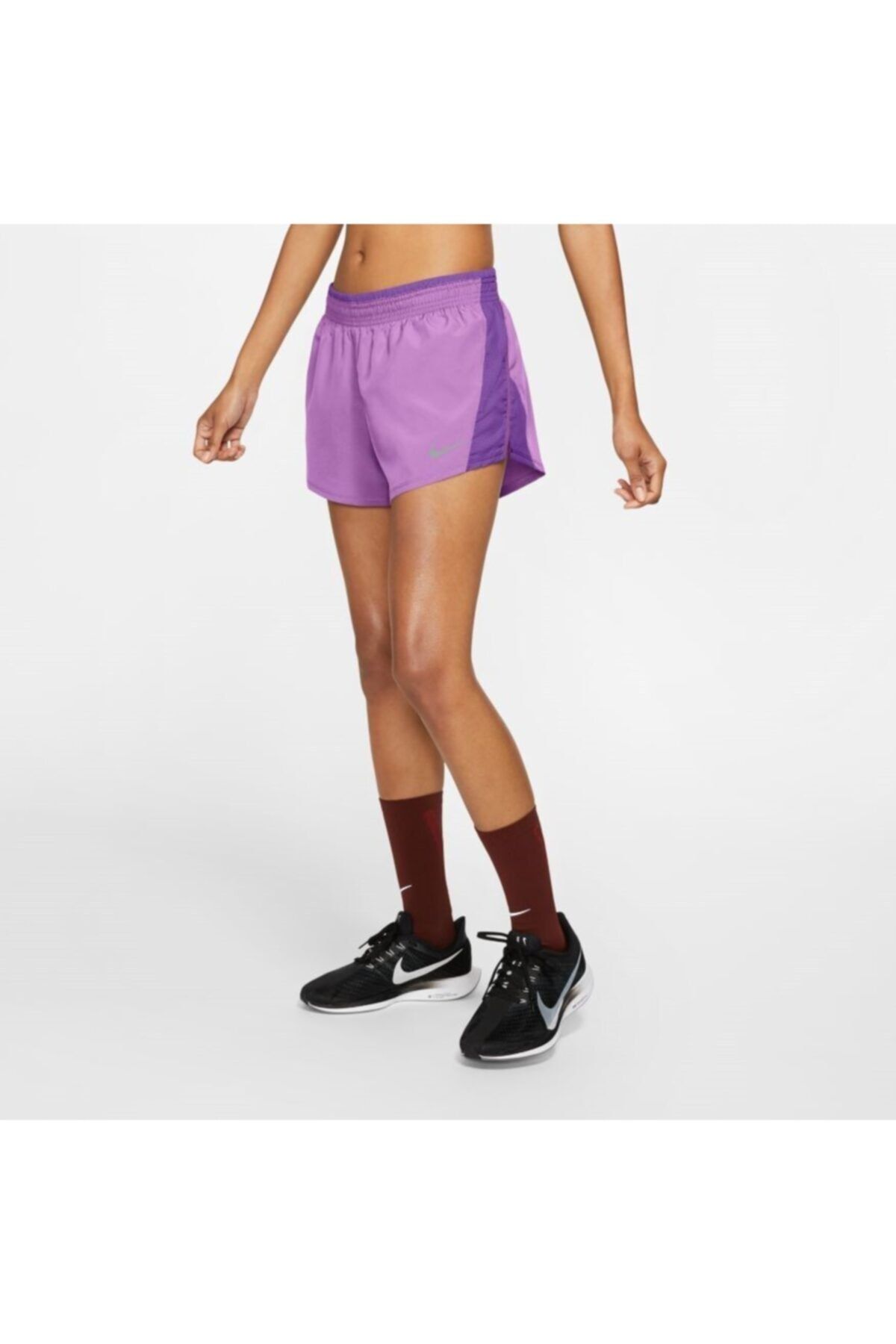 Purple nike running shorts top