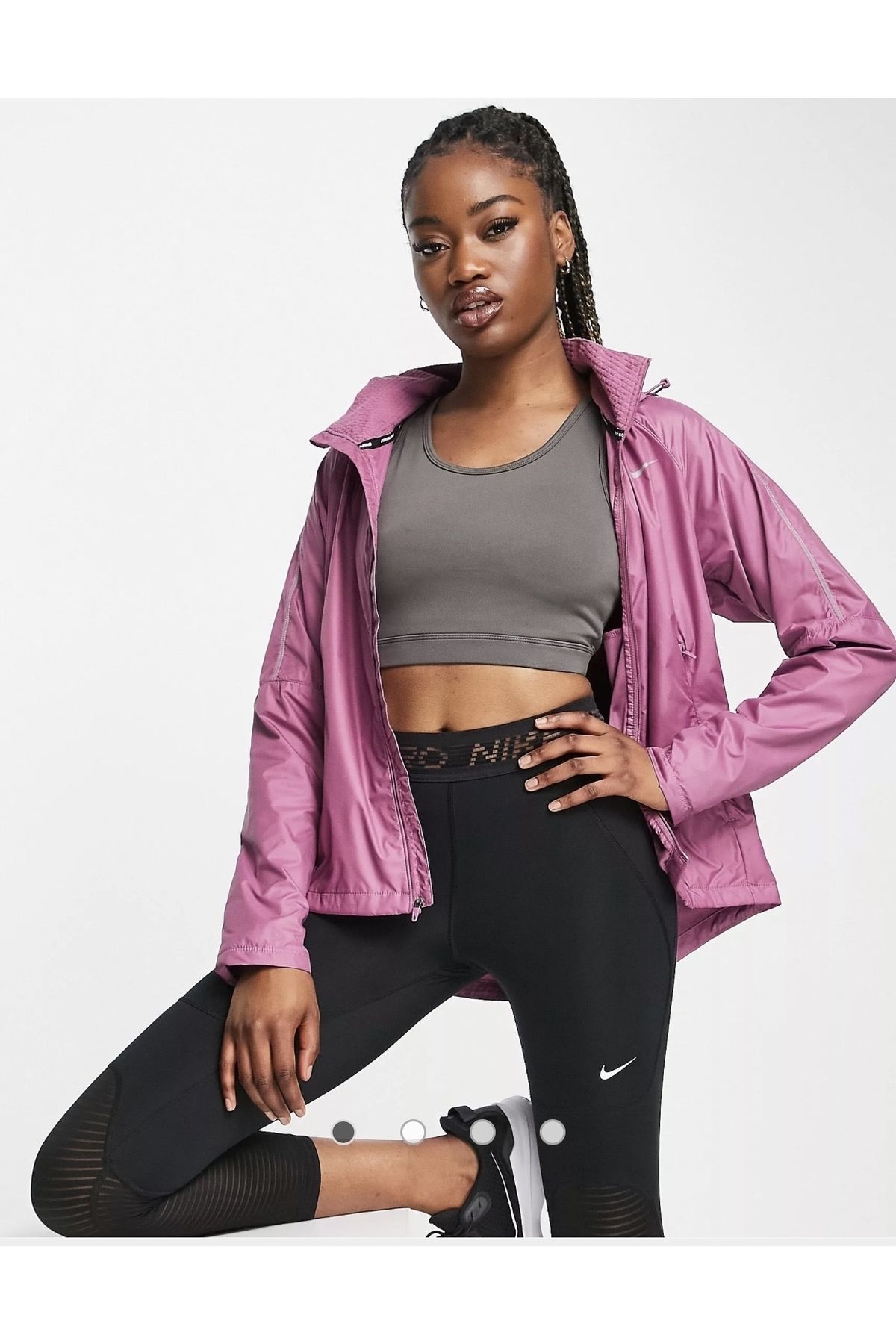 Nike jacket crop best sale top