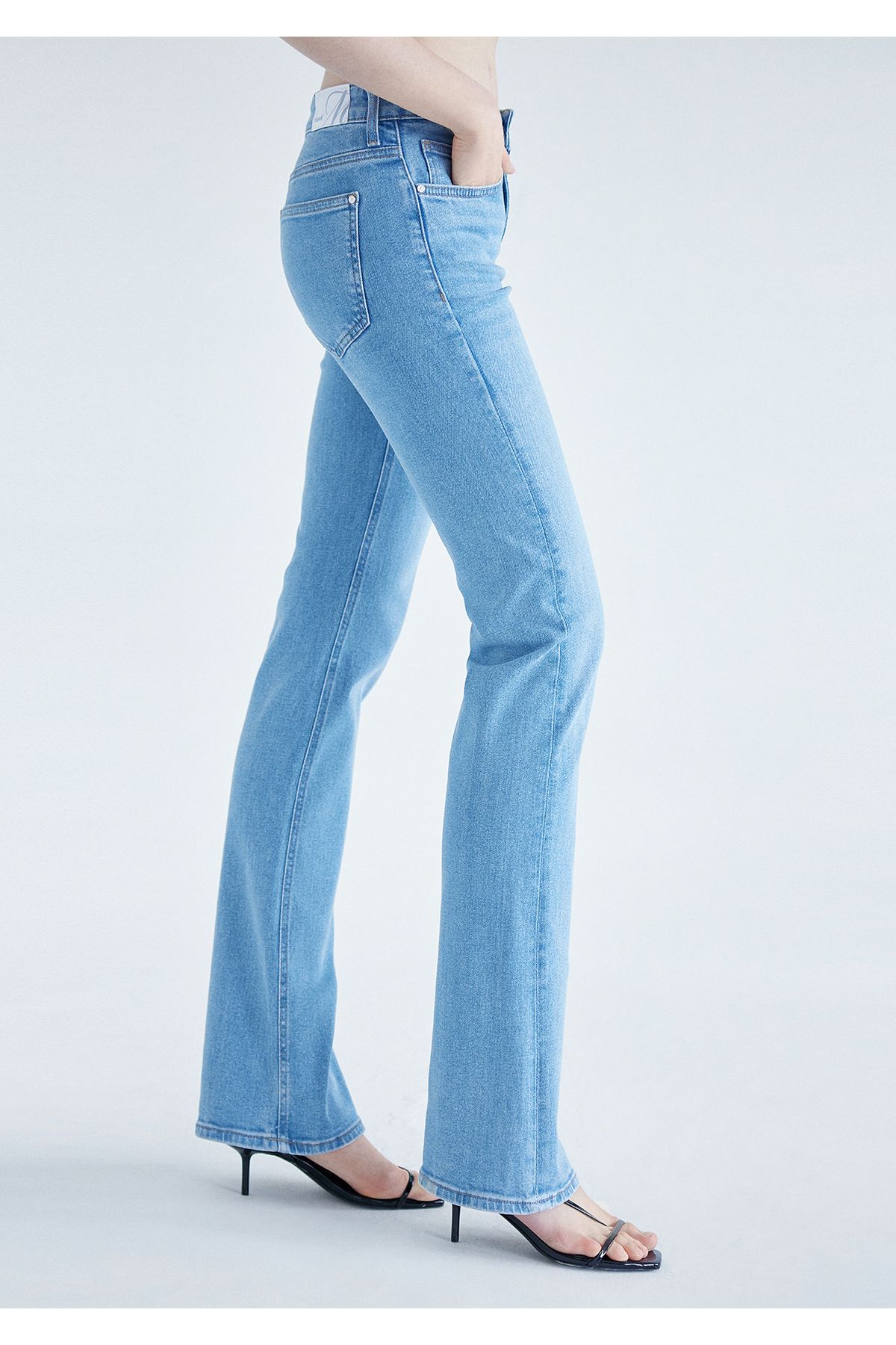 Hazy Low Waist Blue Denim Jeans