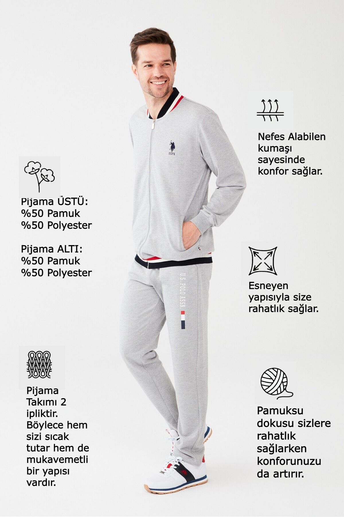 Polo two sales piece sweat suit