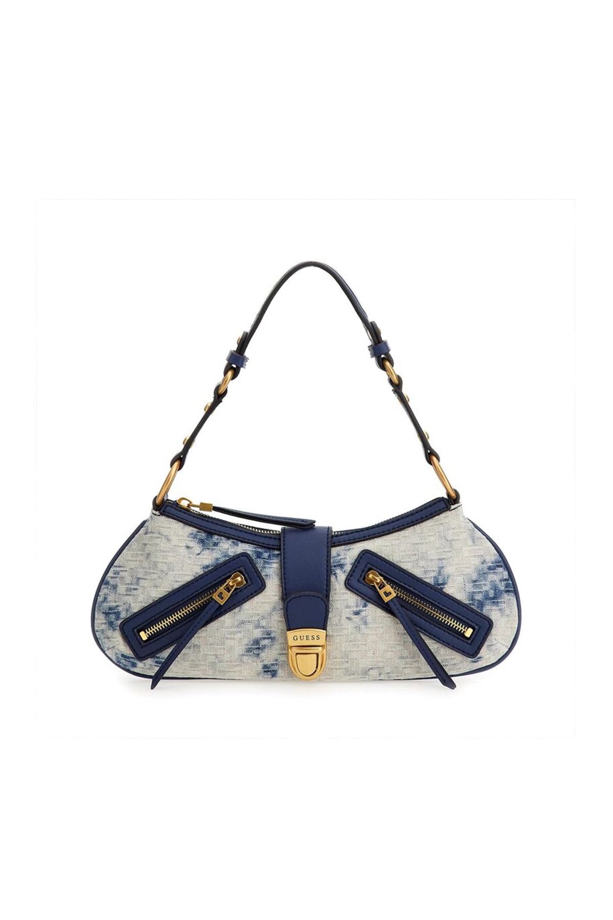 Denim shop bag guess