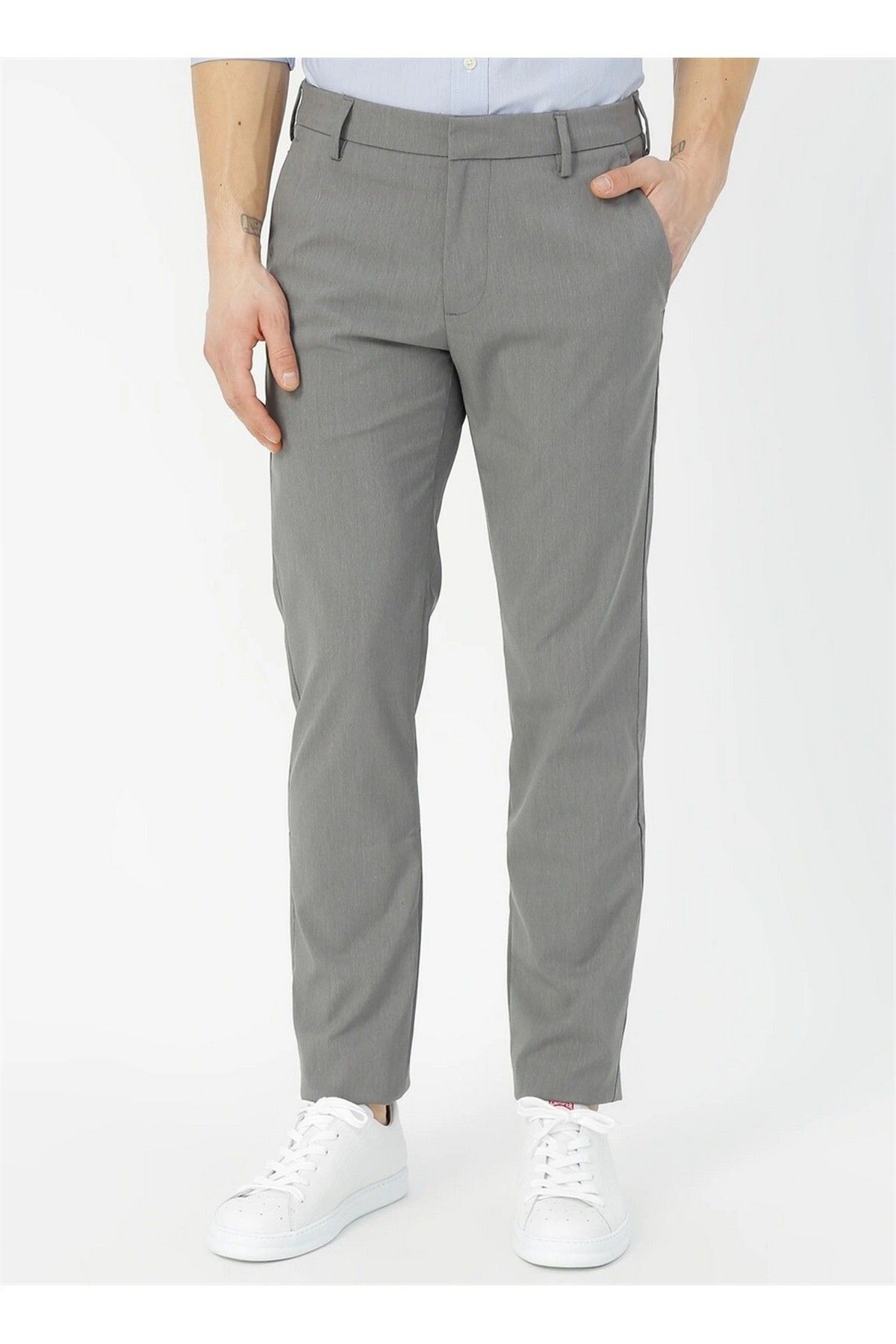 Dockers By Gerli Pants Gray Normal Waist Trendyol