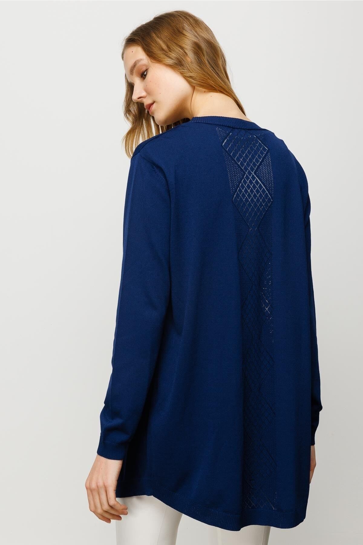 Navy blue top summer cardigan