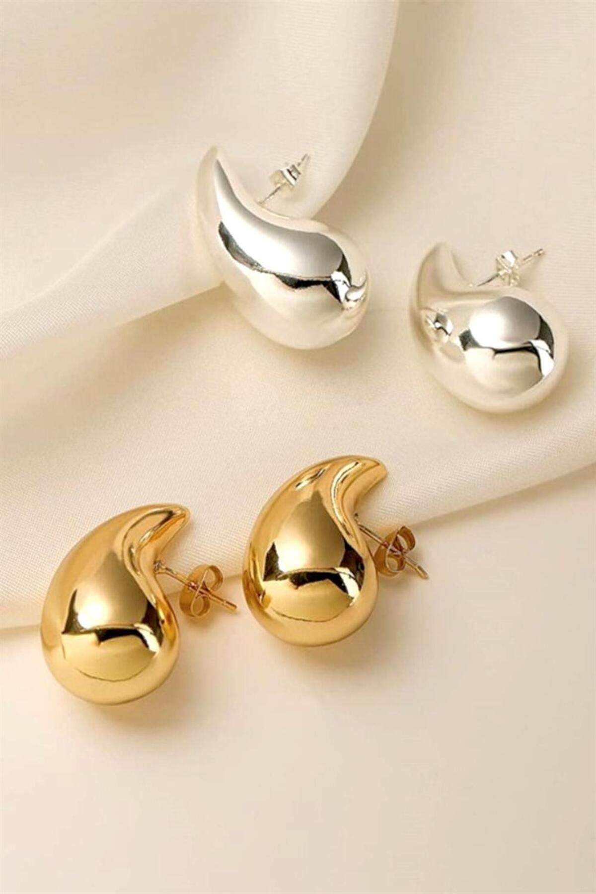 lk Accessories Bottega Teardrop Drop Earrings BIG