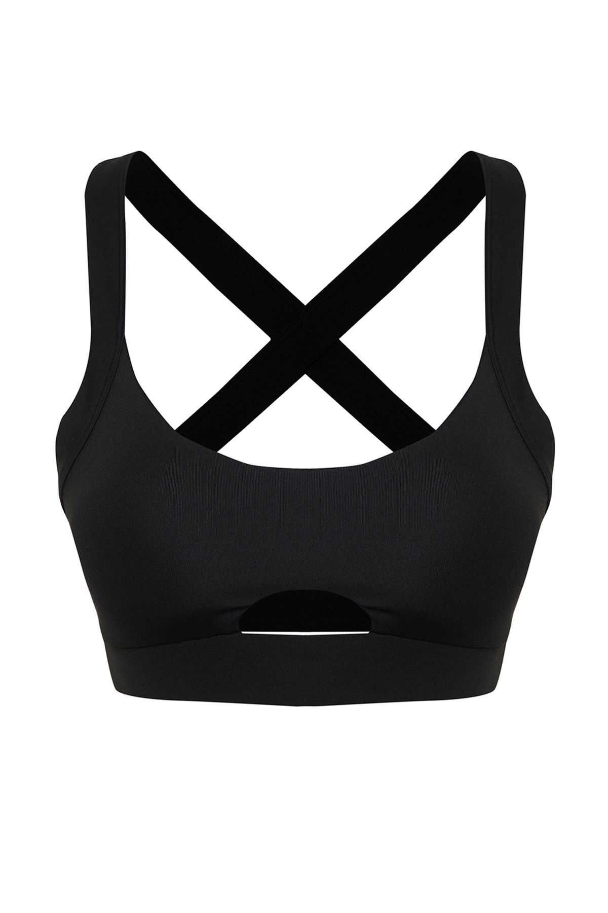 Trendyol Collection Black Supported/Shaping Back Detailed Knitted Sports  Bra THMSS24SS00006 - Trendyol