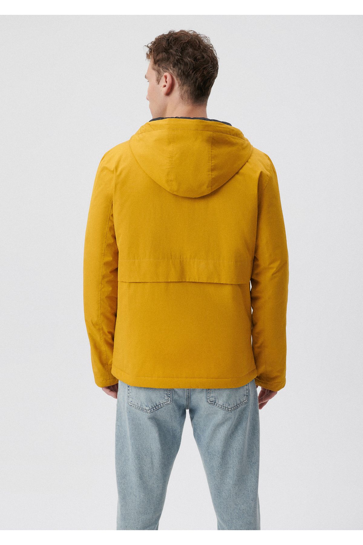 Mavi Hooded Yellow Thin Jacket Slim Fit Tight Cut 0110268 29767