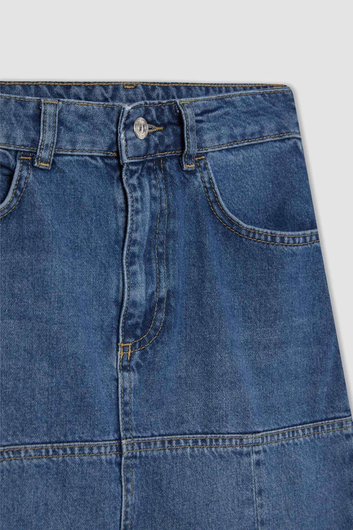 Denim midi deals skirt 08