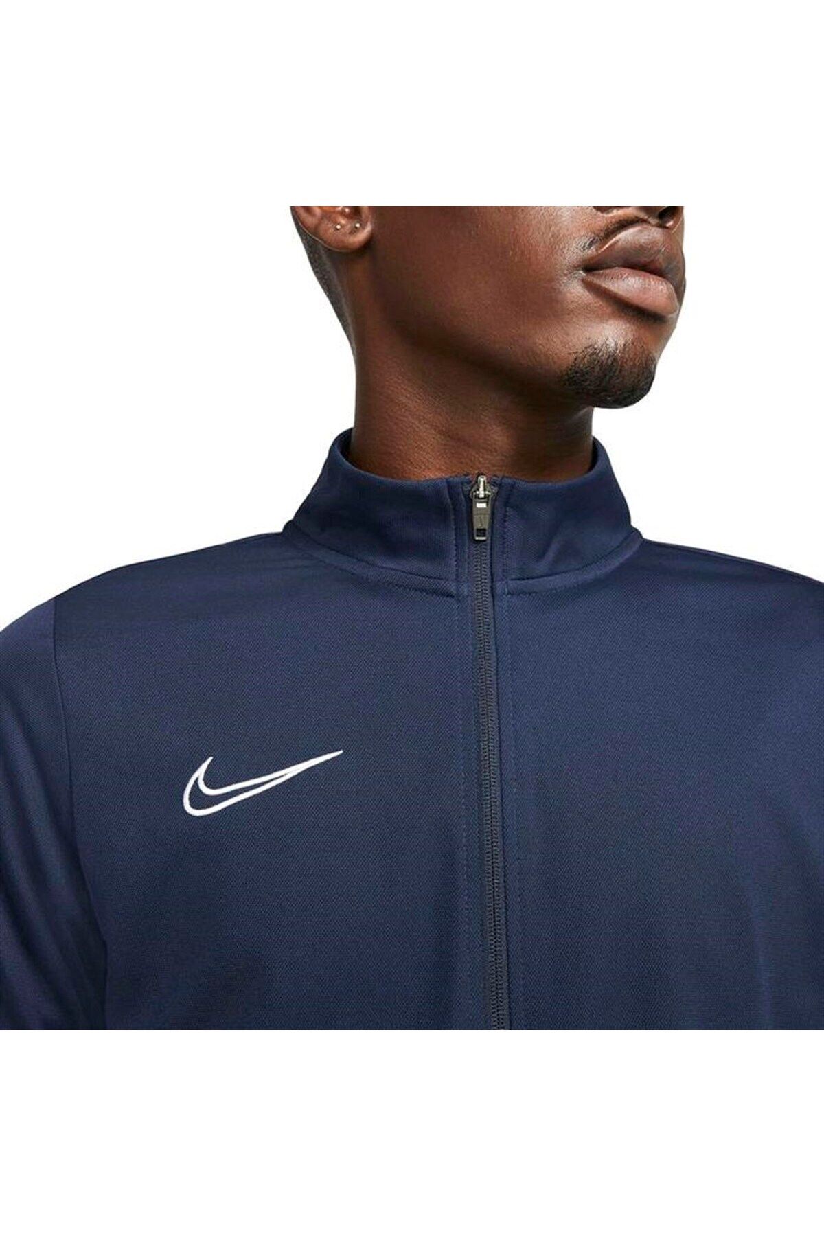 Navy and grey nike tracksuit top
