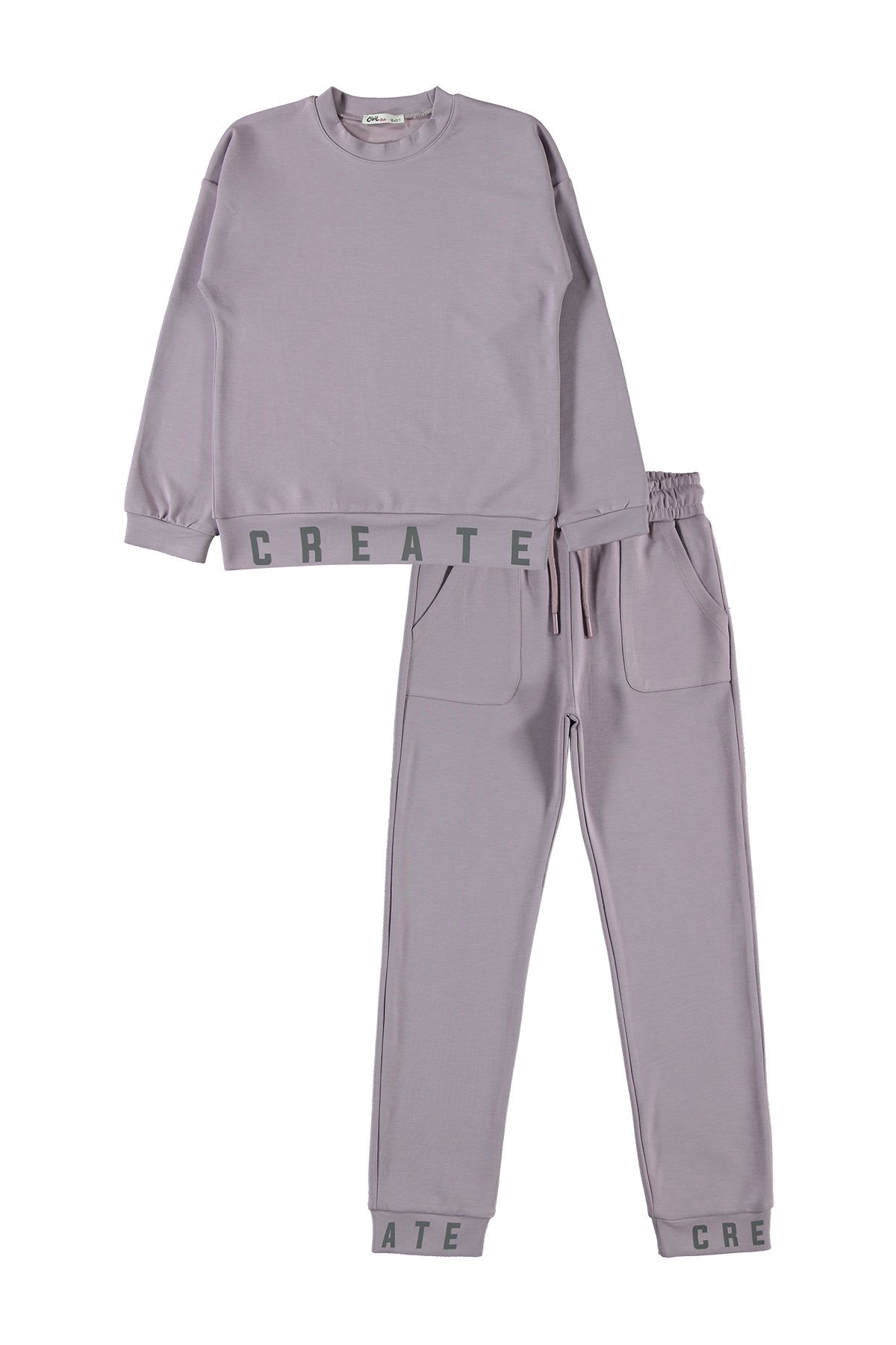 Civil Girls Sweatsuit set Purple Regular fit Trendyol