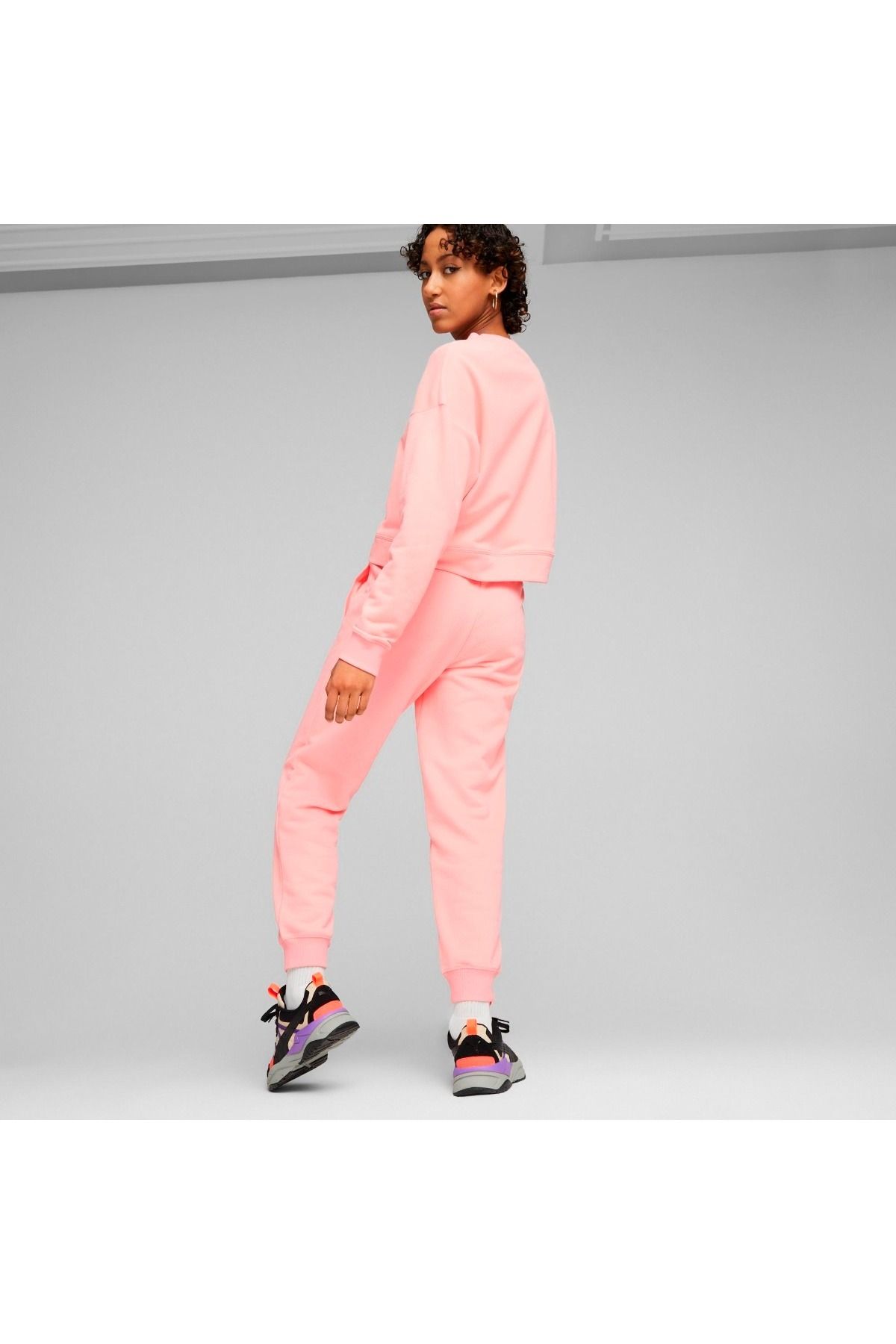 Womens pink puma outlet tracksuit