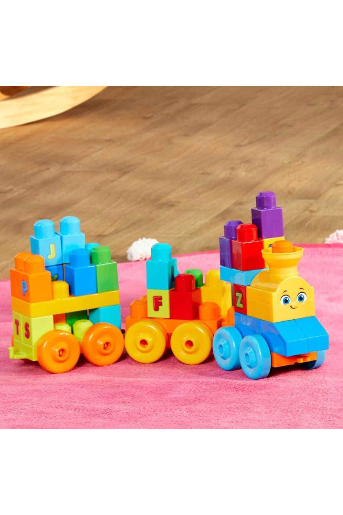 Mega Bloks Fwk22 Mega Bloks Musical Alphabet Train 50 Pieces