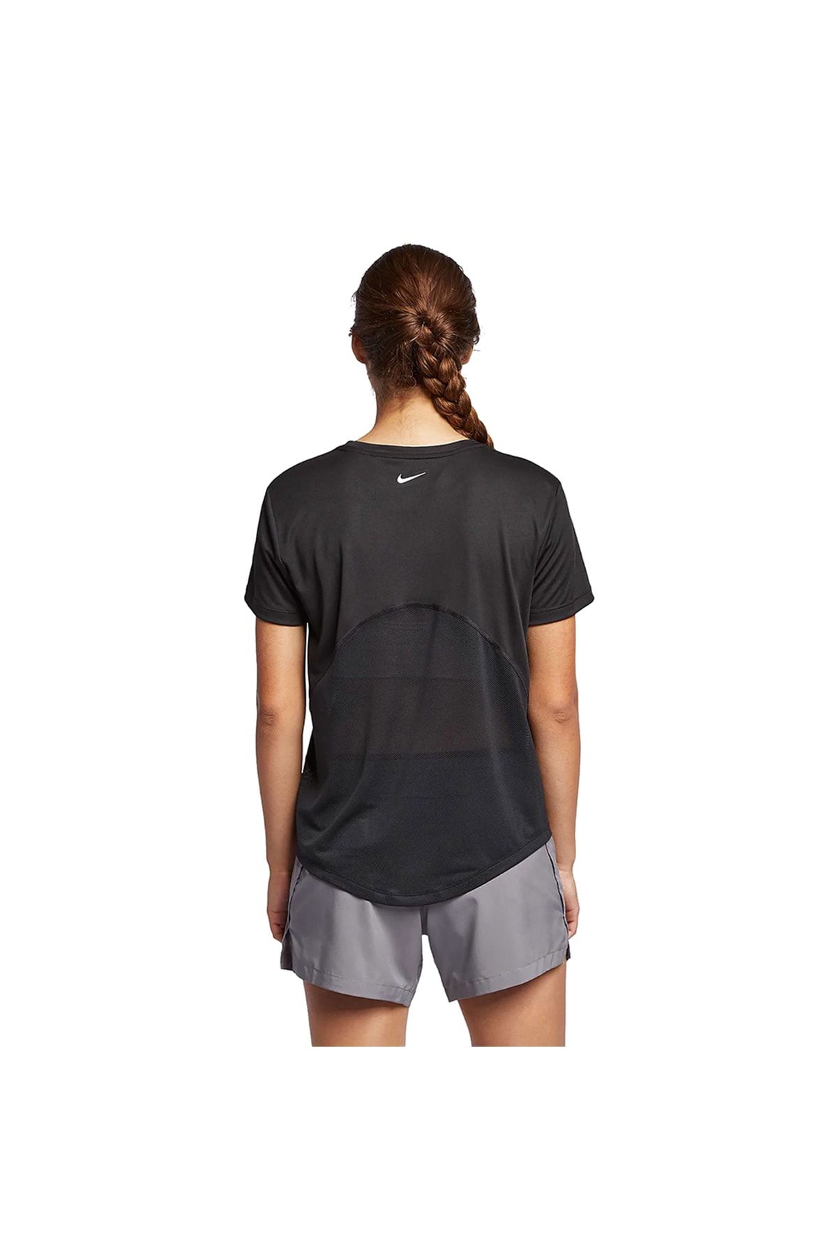 Nike Women s Black T Shirt W Nk Miler Top Ss Aj8121 010 Trendyol