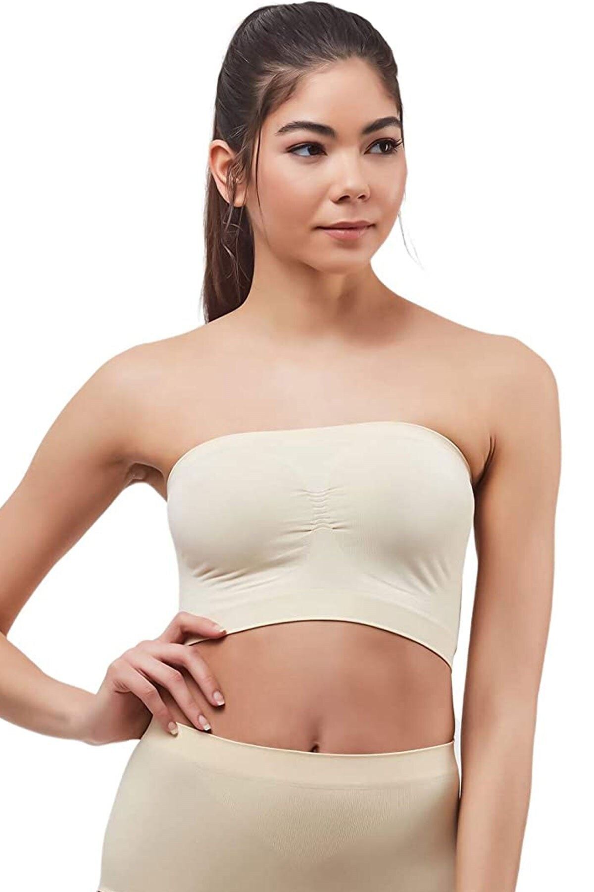 Elite Life Women's Seamless Body Strapless Strapless Skin Bustier Bra 860 -  Trendyol