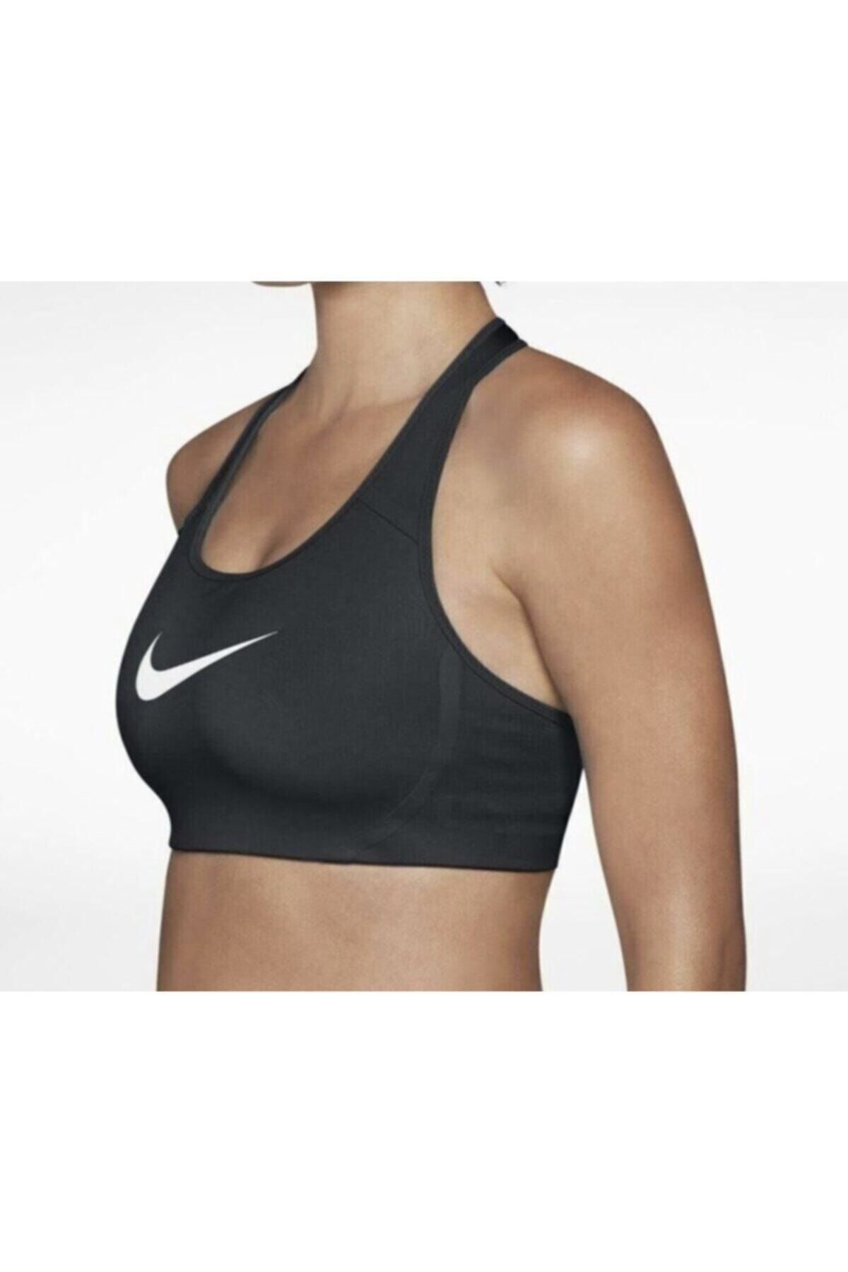 Nike Women's Victory High Support Sports Bra Black White AJ5219-010 (XS) at   Women's Clothing store