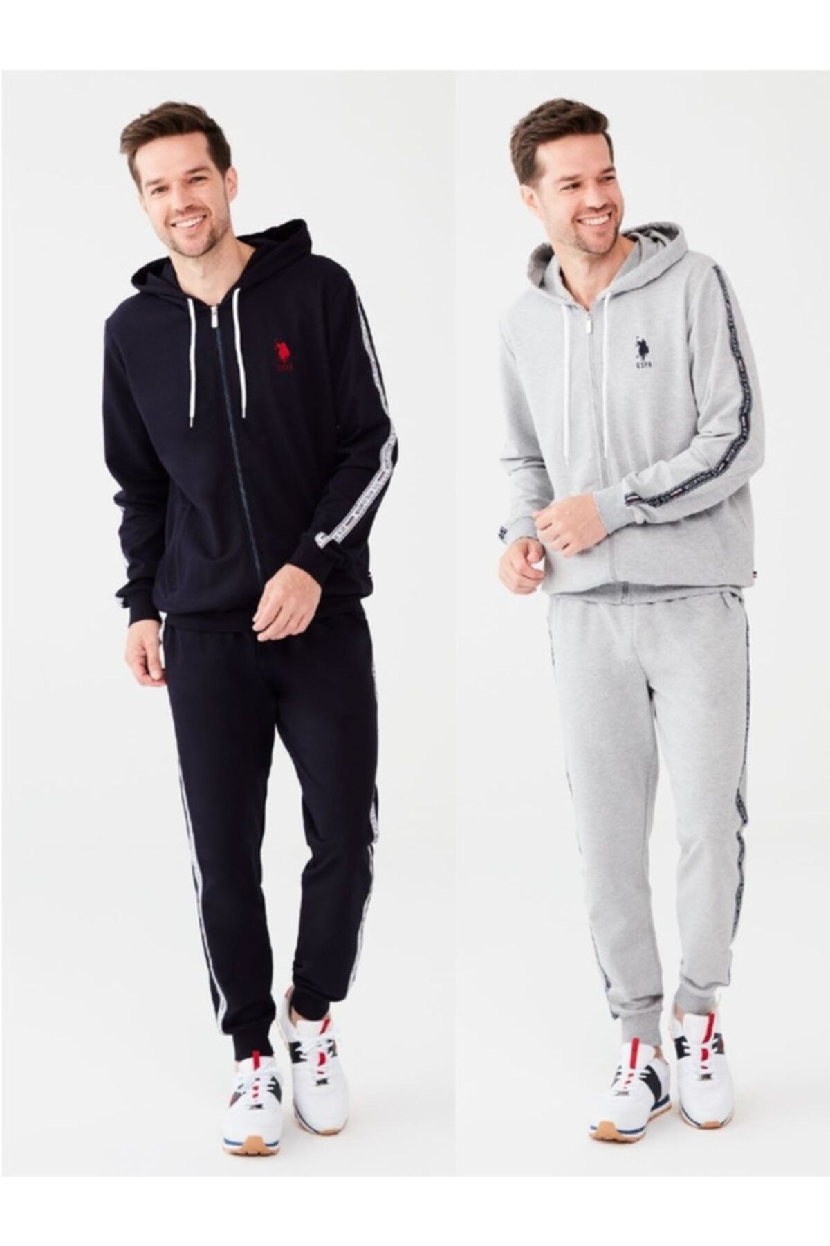 Men's hooded tracksuit set clearance