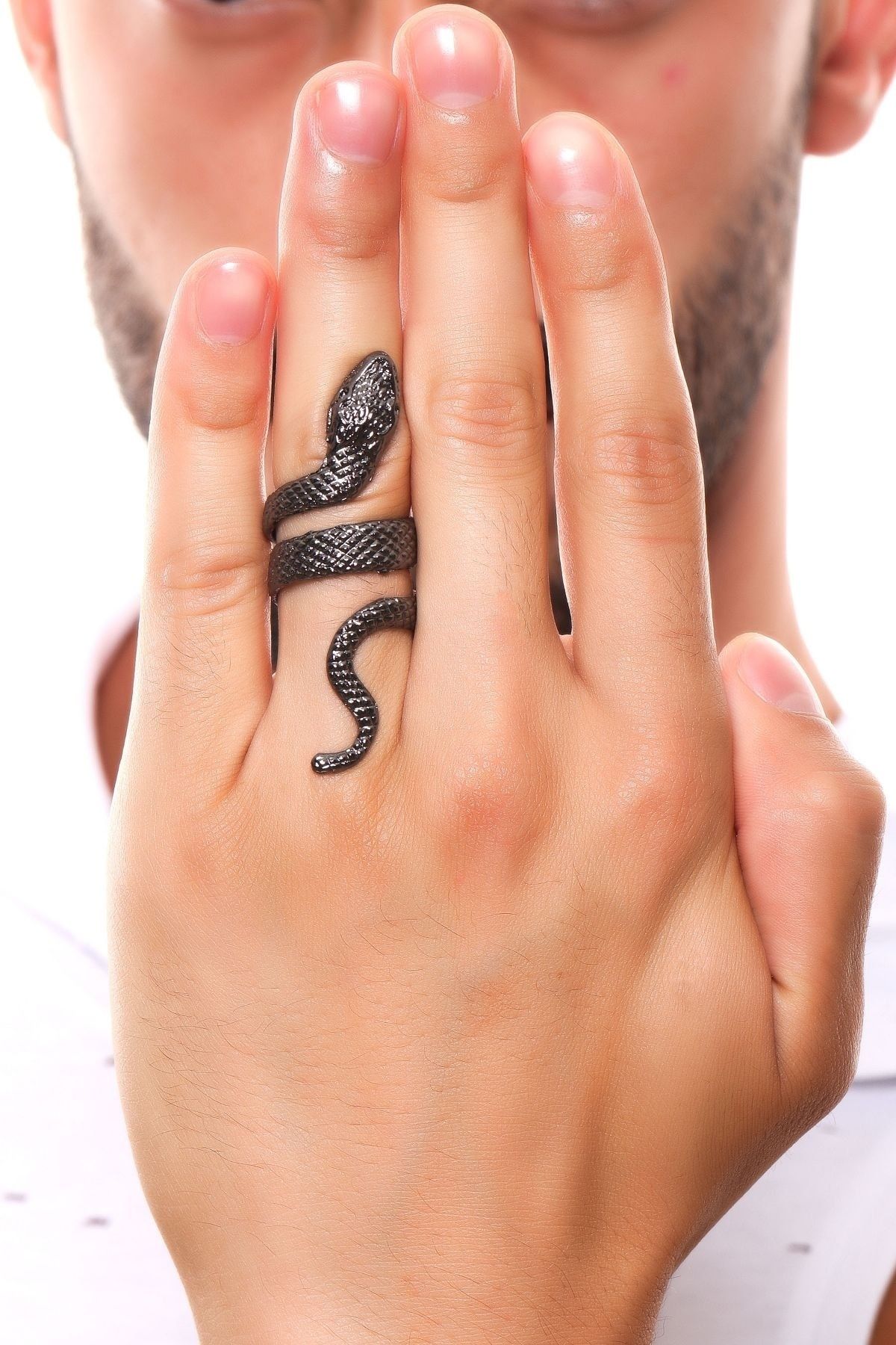 Snake Ring Reptile Serpent Adjustable Open Finger Rings Gothic Cobra Ring  Uniquely Stylish