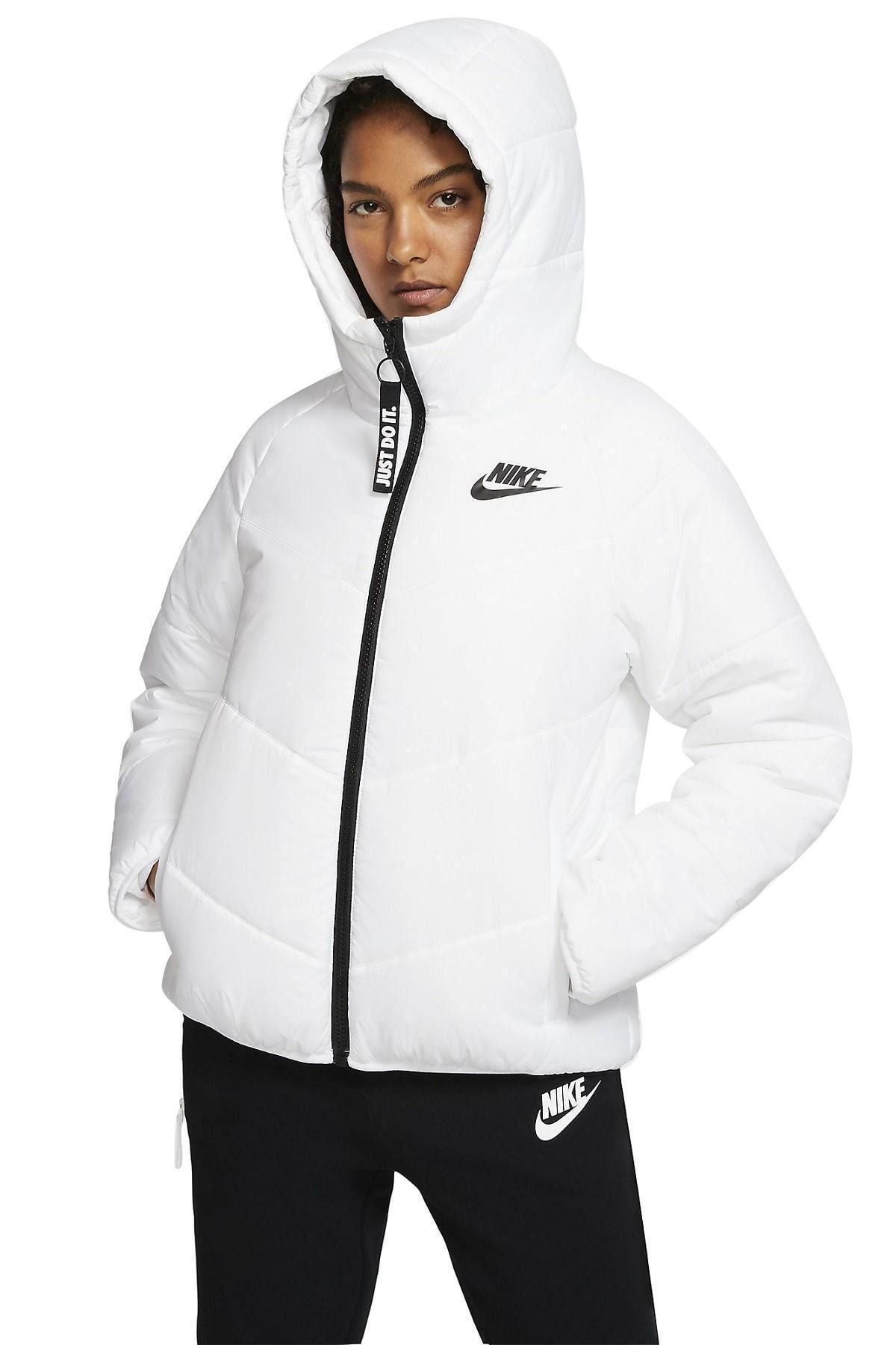 All white nike coat clearance