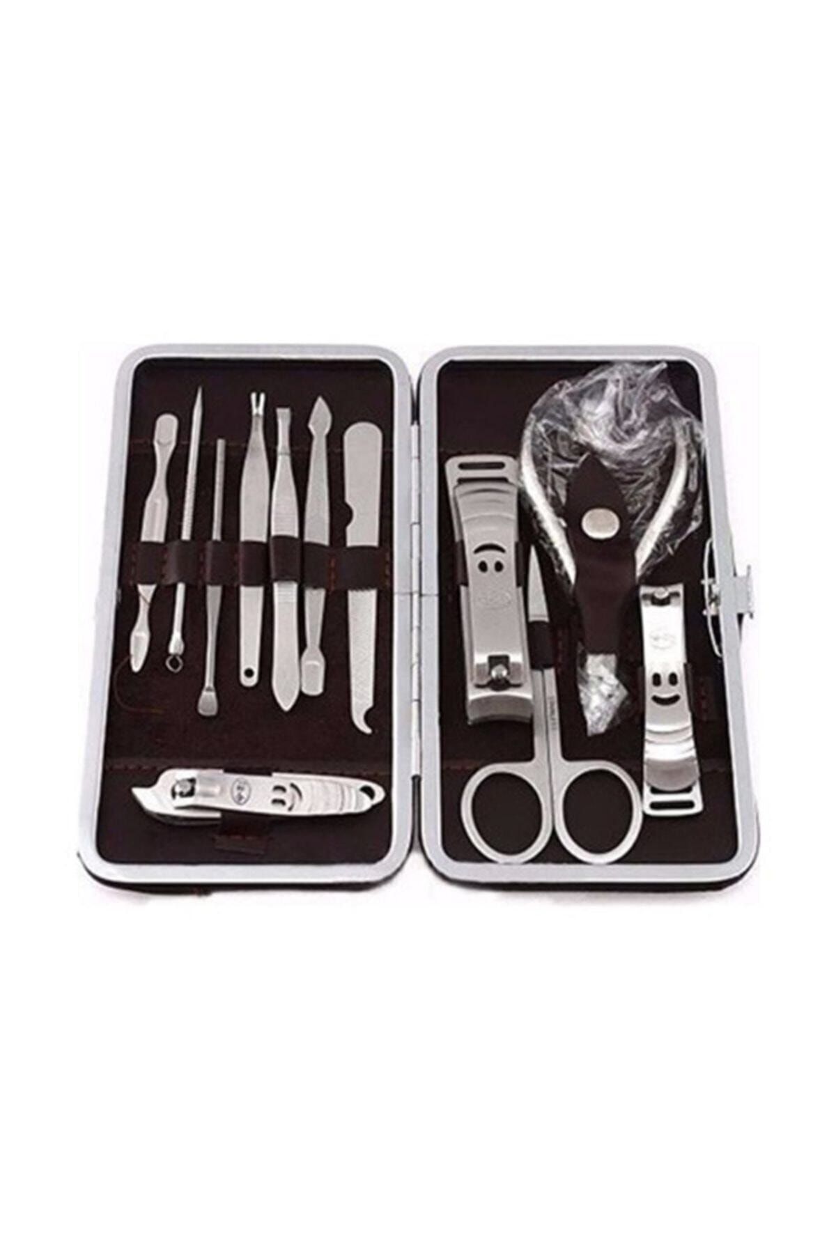 SMARTBLUE Manicure Pedicure Set 12 Pieces Nail Care Nail Clipper