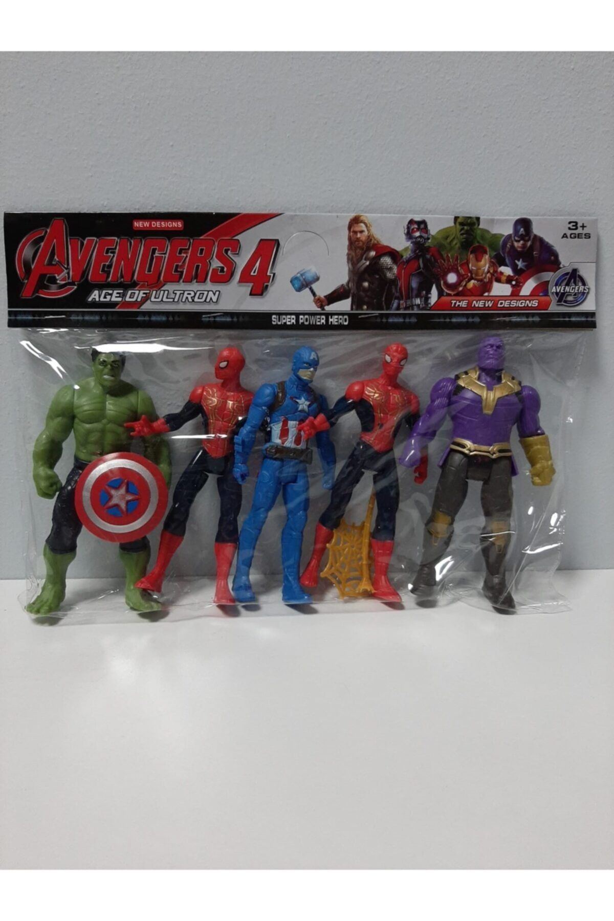 AVENGERS Avengers Play Set with 5 Hulk Spider man Captain