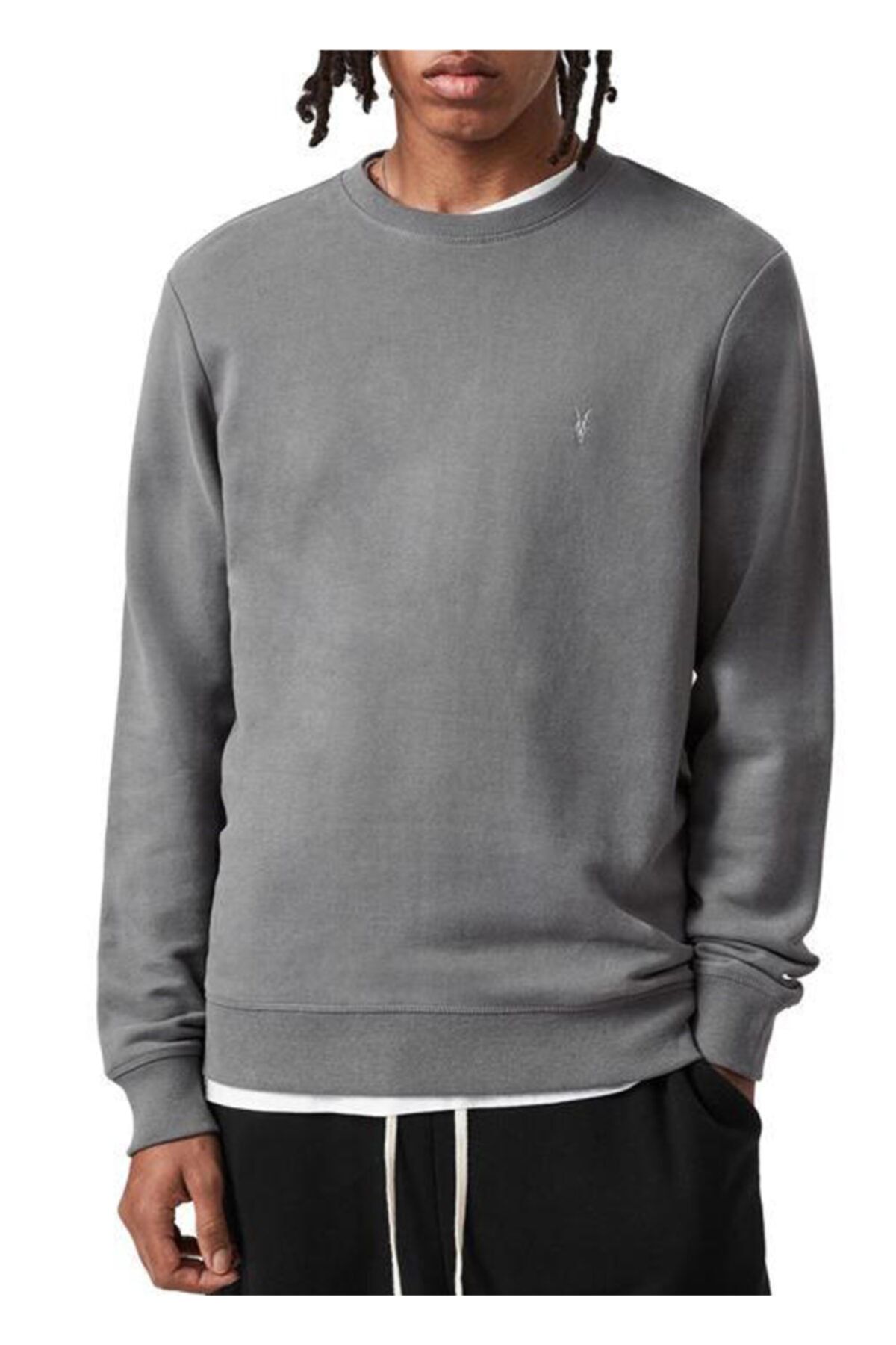 All saints raven crew sweatshirt clearance