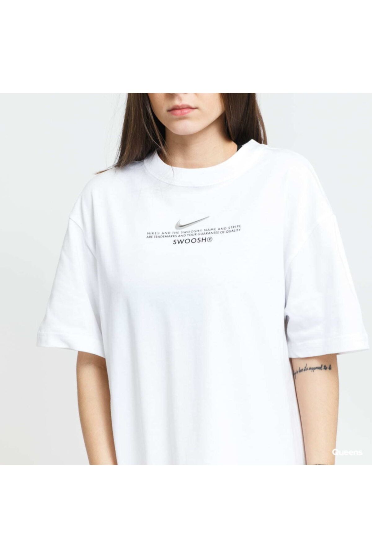 Nike swoosh stripe t sales shirt