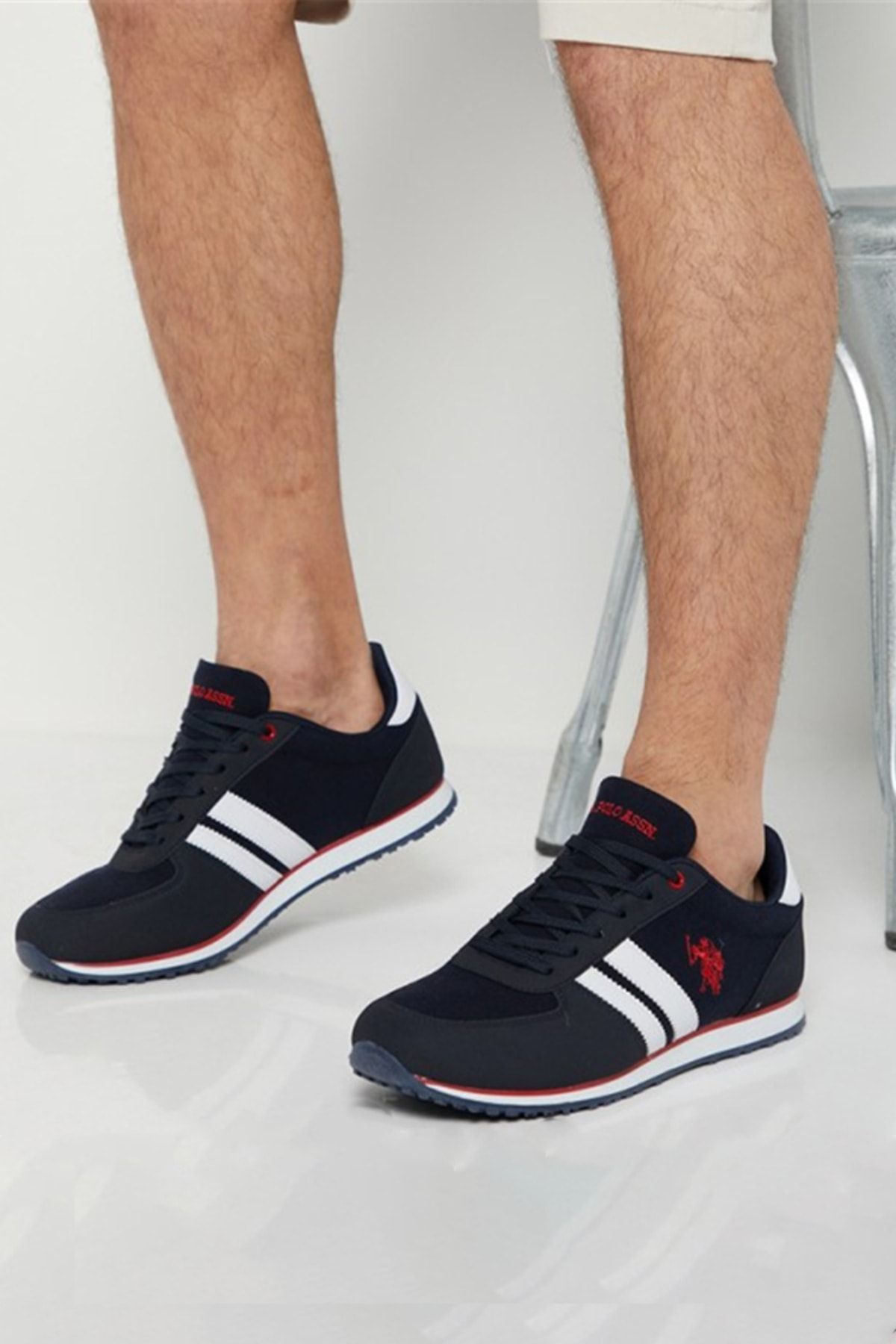 Us polo navy blue sneakers sale