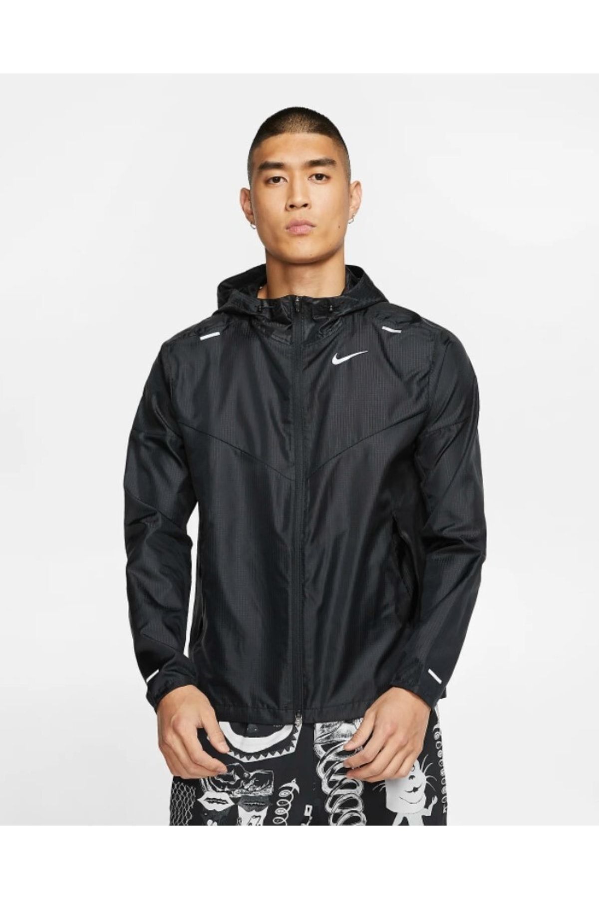 Nike jacket all discount black