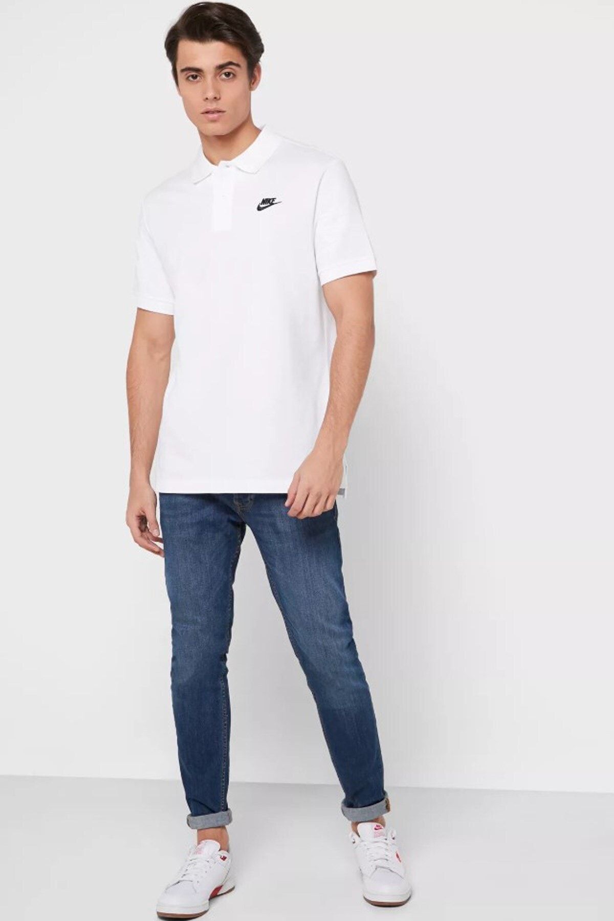 Nike white 2025 polo t shirt