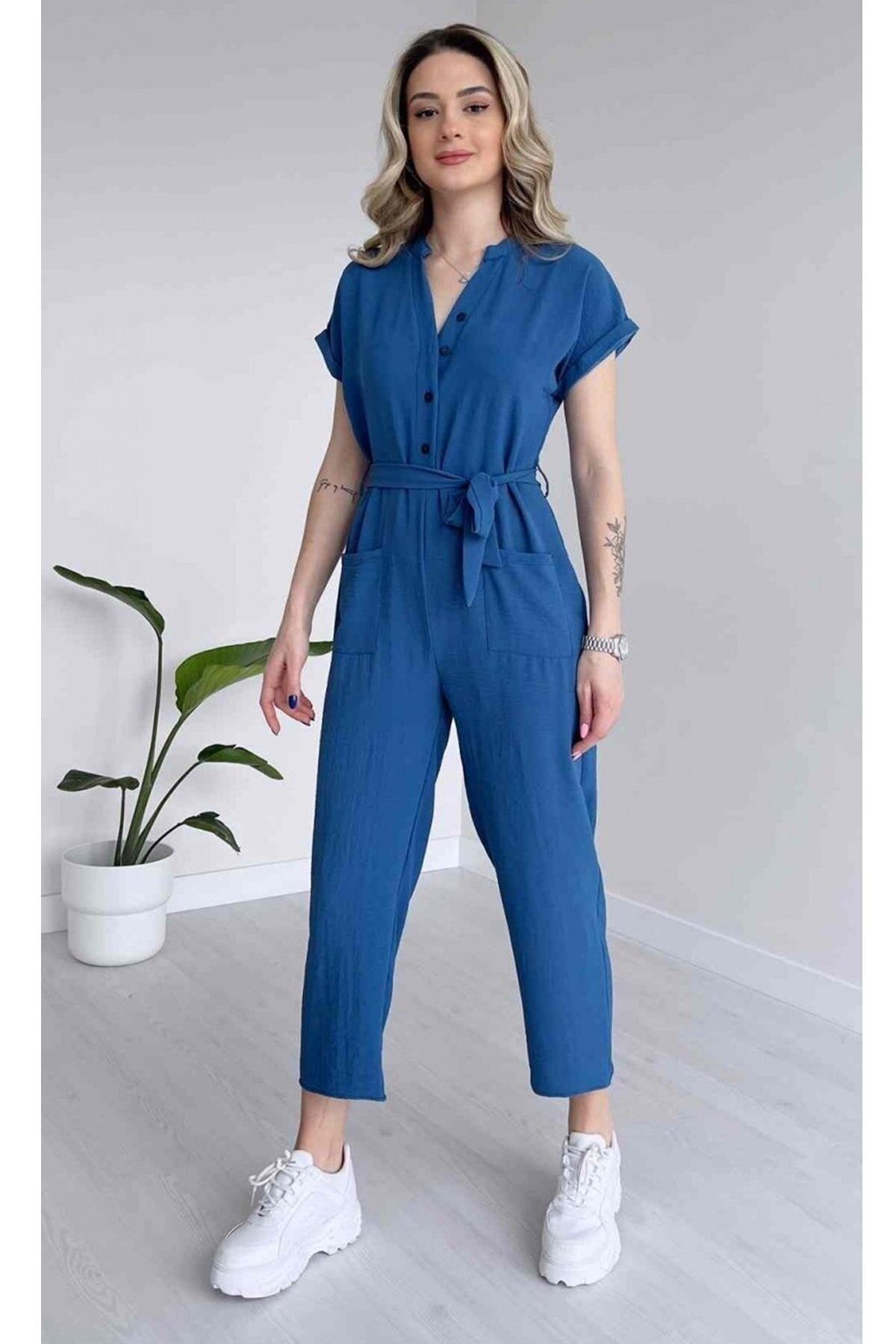 Shirt collar jumpsuit 2025