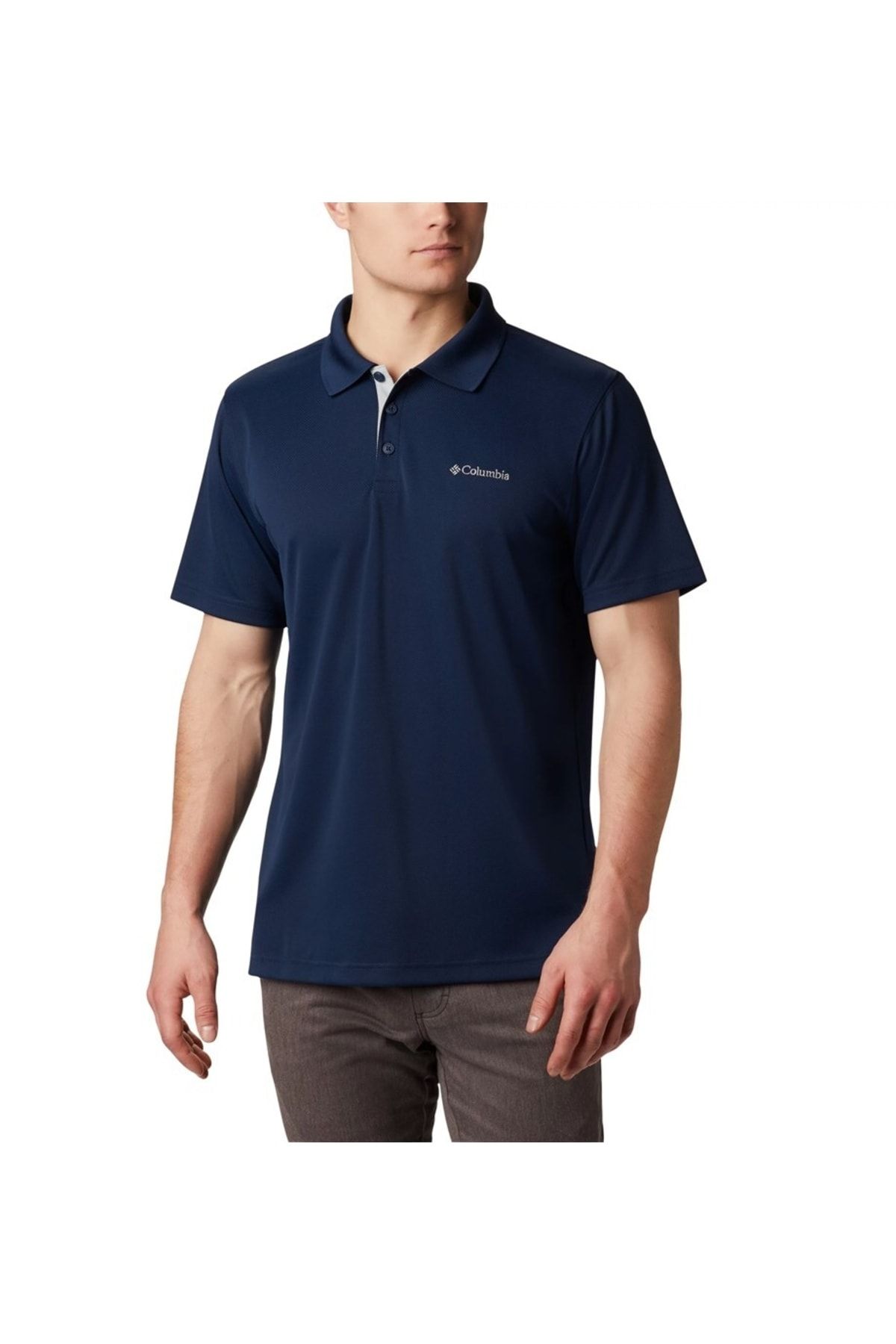 Columbia Utilizer Polo Men s Short Sleeve T Shirt Navy Blue Am0126