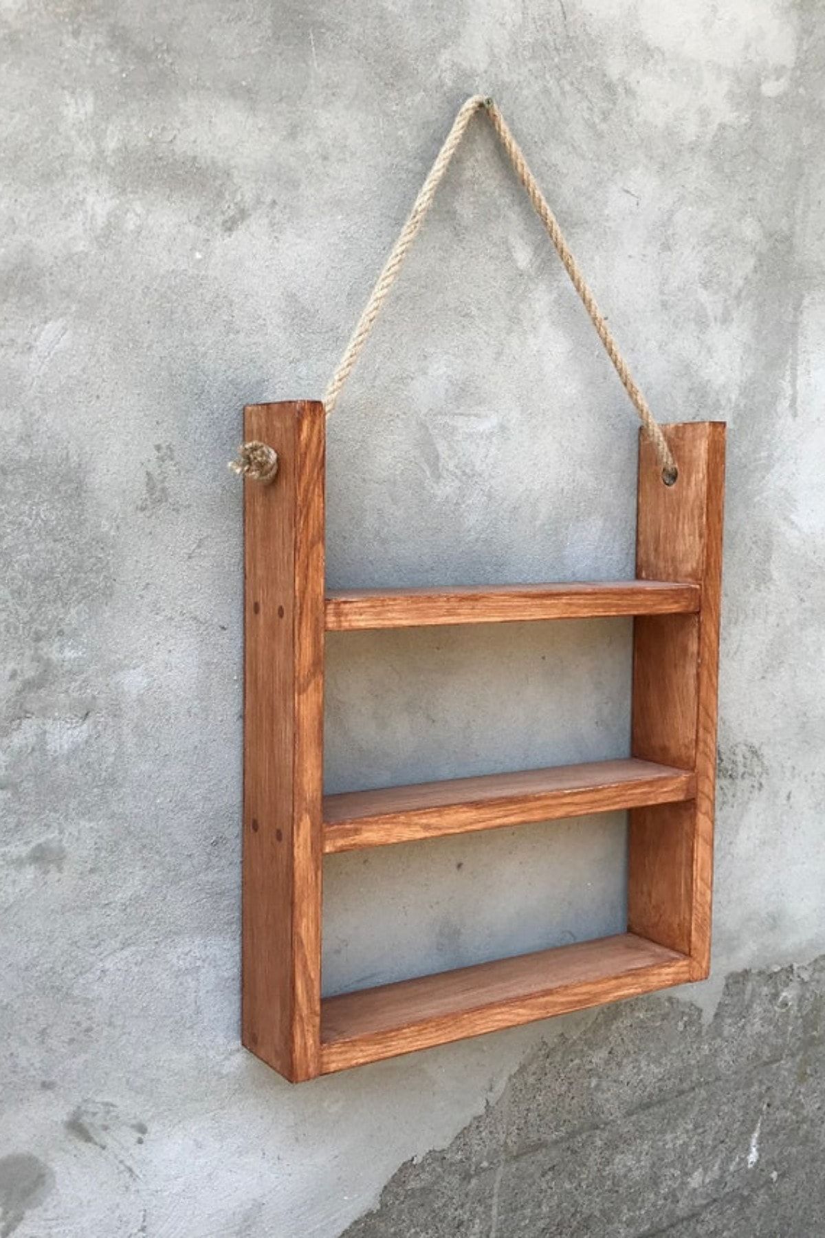 Alyones Brown Wooden Bathroom Shelf Wooden Shelf Rustic Shelves