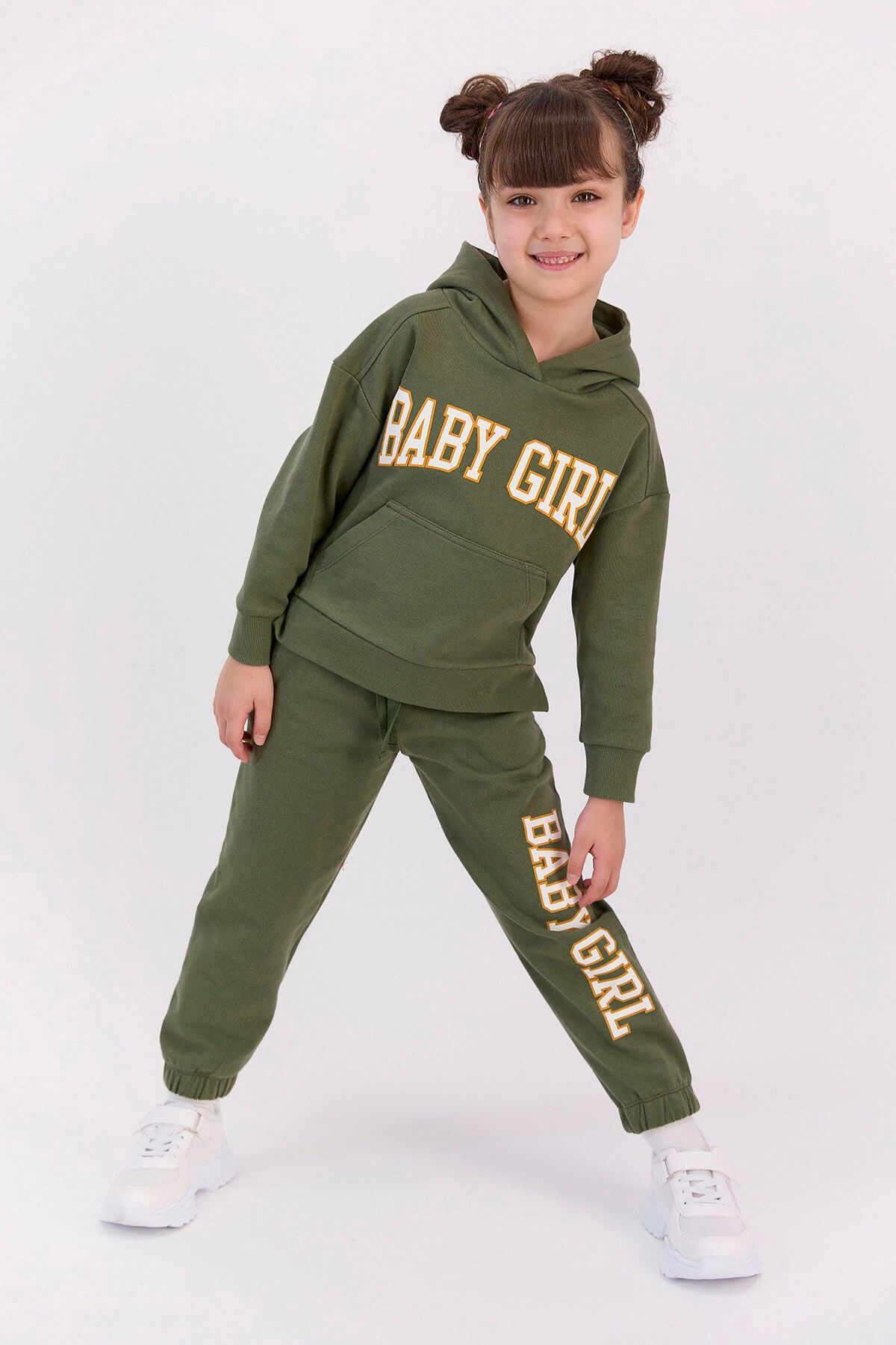 Rolypoly Baby Girl Khaki Girl s Tracksuit Set Trendyol