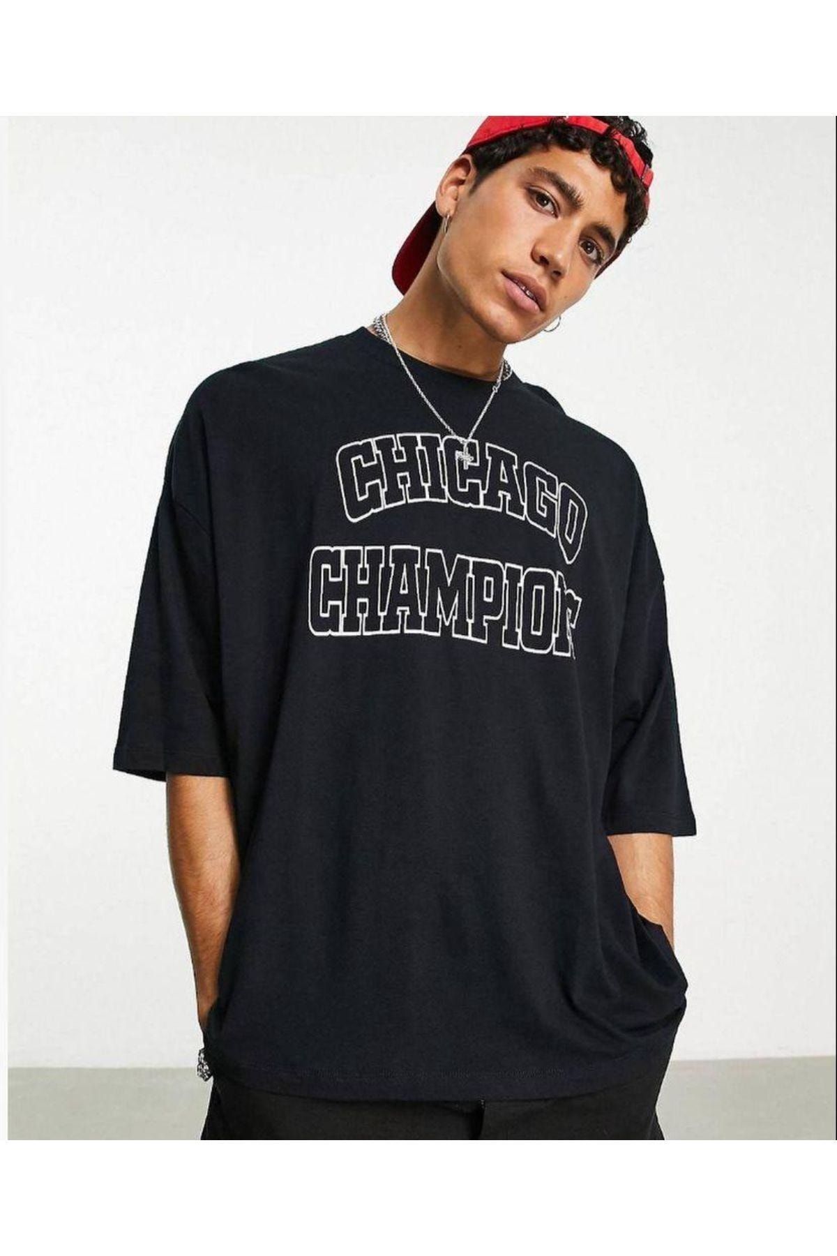 Black champion clearance t shirt