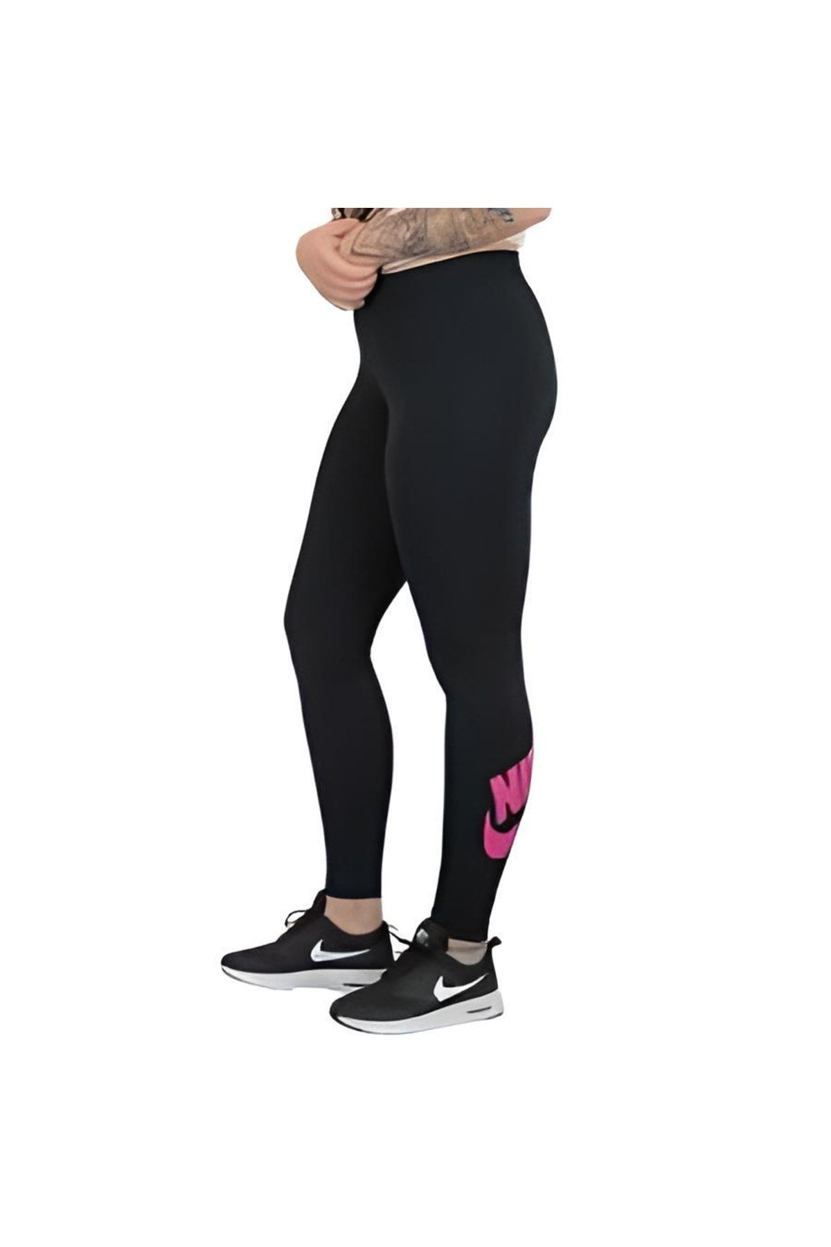 Nike Plus Leg-A-See Logo Leggings In Black