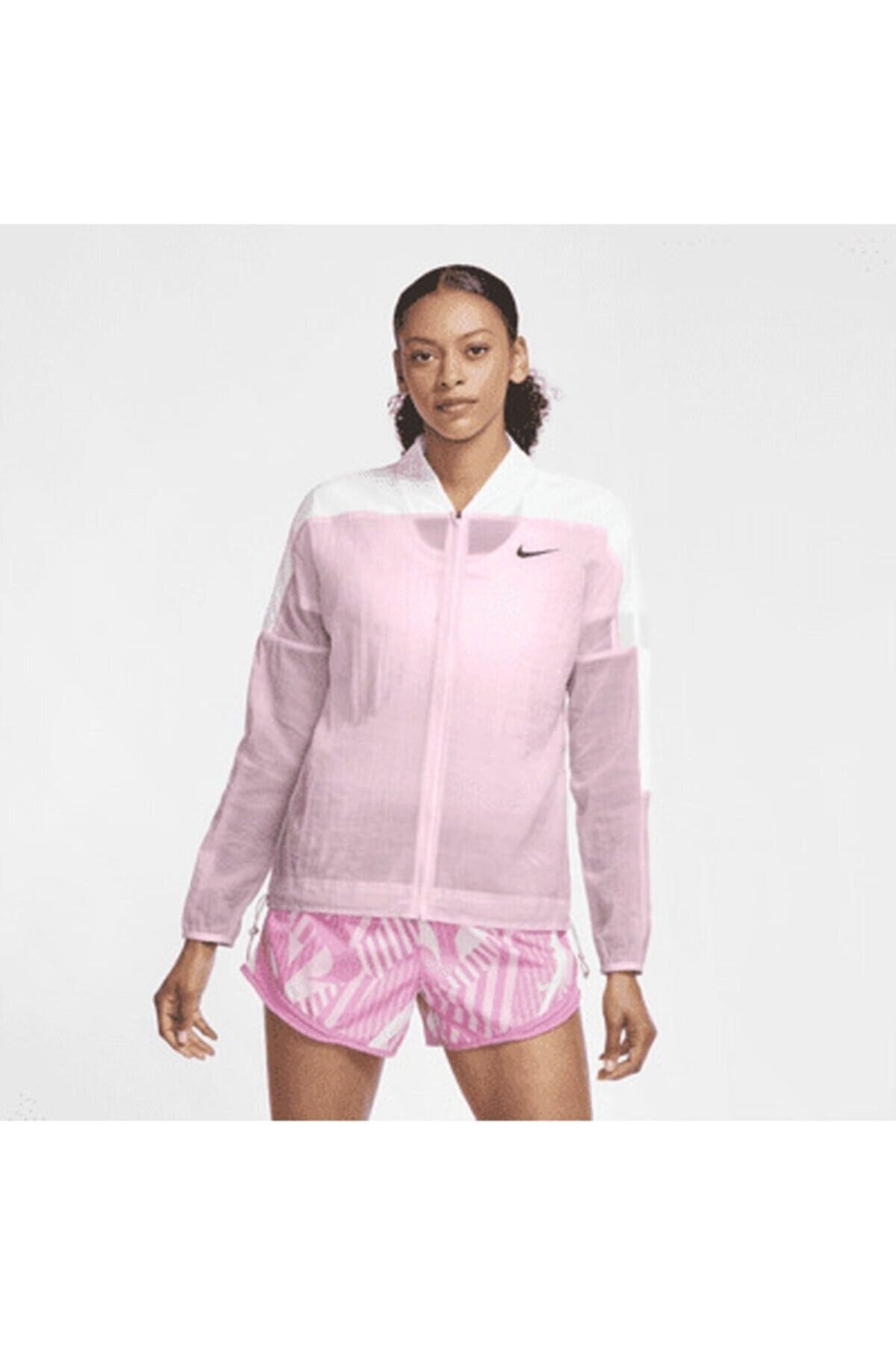 Nike pink clearance running jacket