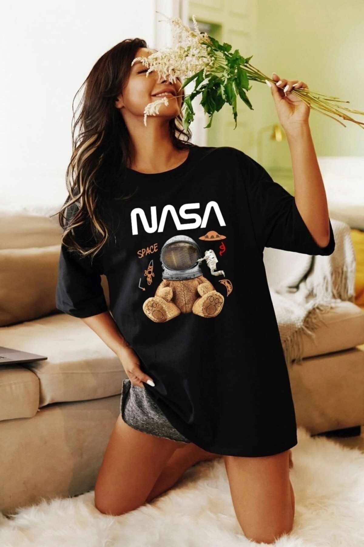 Teddy bear with sales printed t shirt