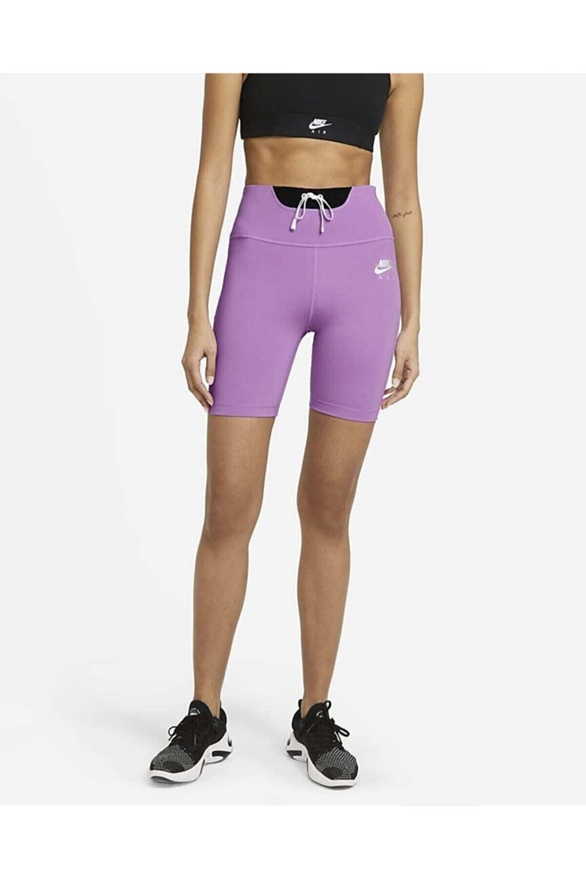Nike Air Women's Running Tights Shorts Purple Cz9410-591 - Trendyol