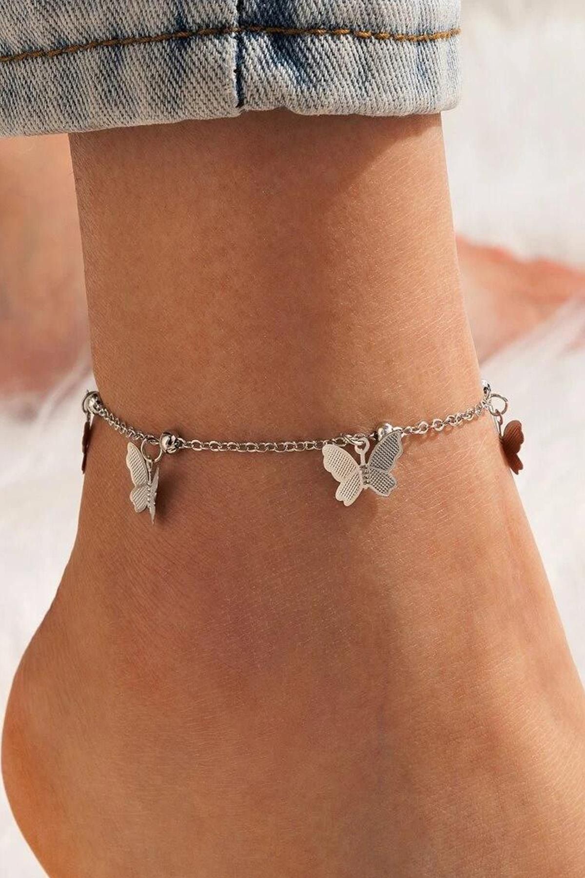 Anklet butterfly top