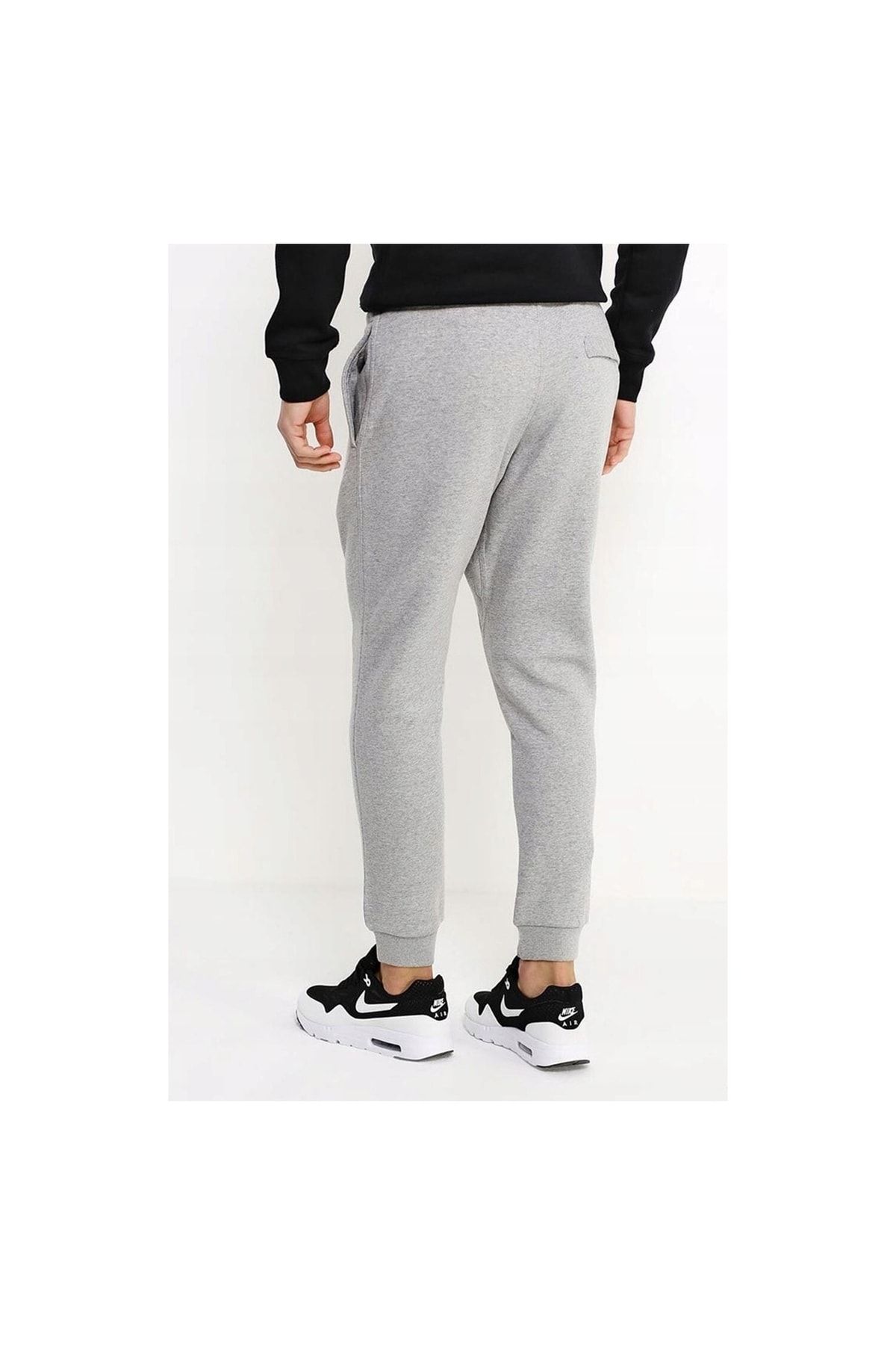 NIKE Gray Sweatpants Club Fleece Tapered Jogger 826431-063 Men's