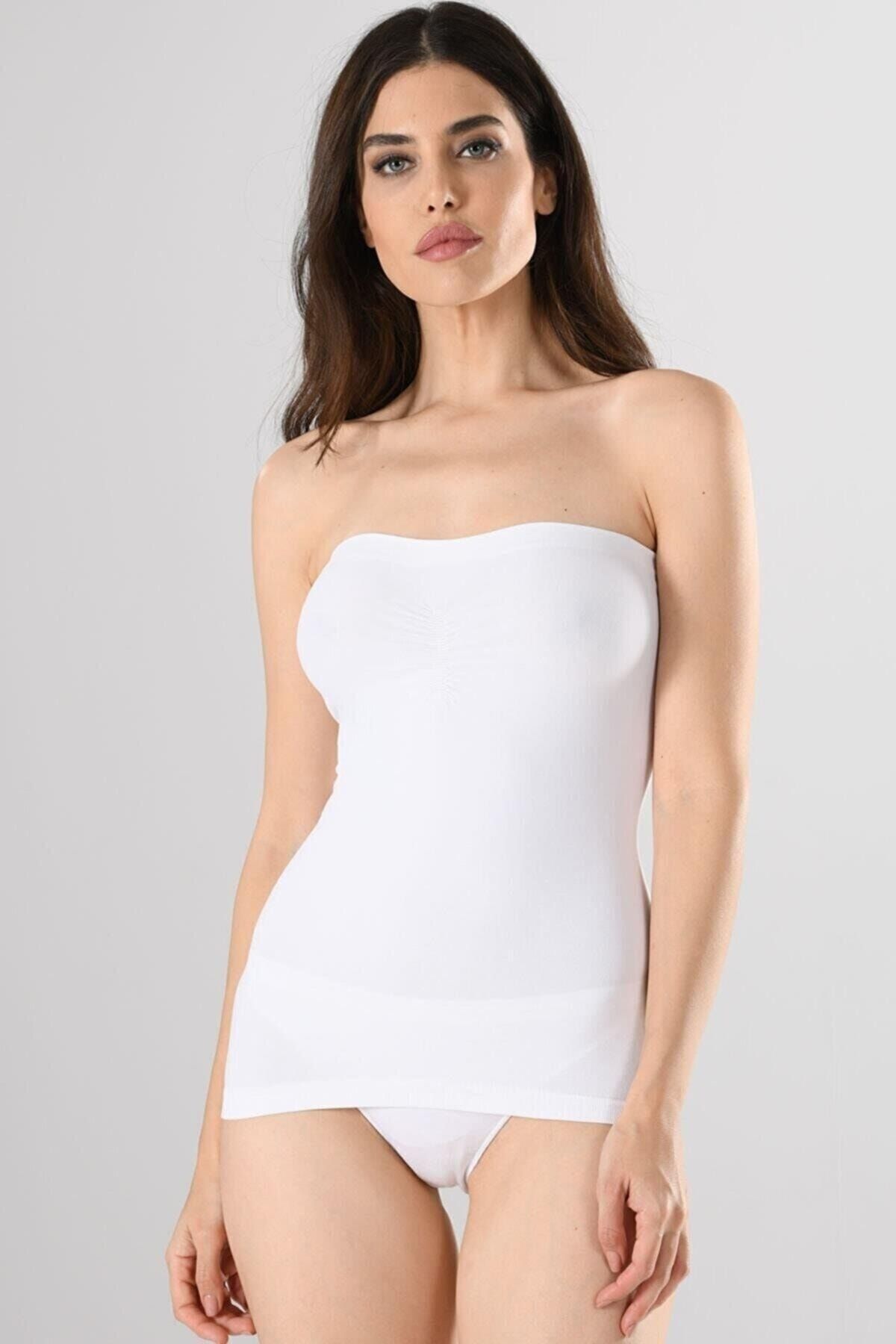 White strapless deals undershirt